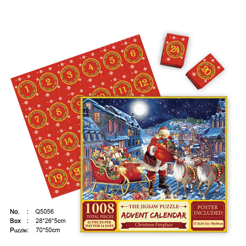 🎄Christmas Advent Calendar Jigsaw Puzzle 🧩[beautiful package]