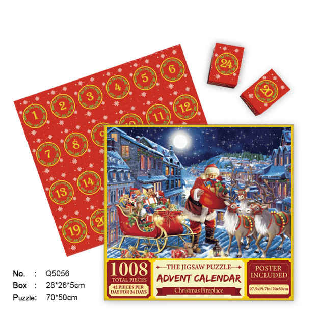 🎄Christmas Advent Calendar Jigsaw Puzzle 🧩[beautiful package]