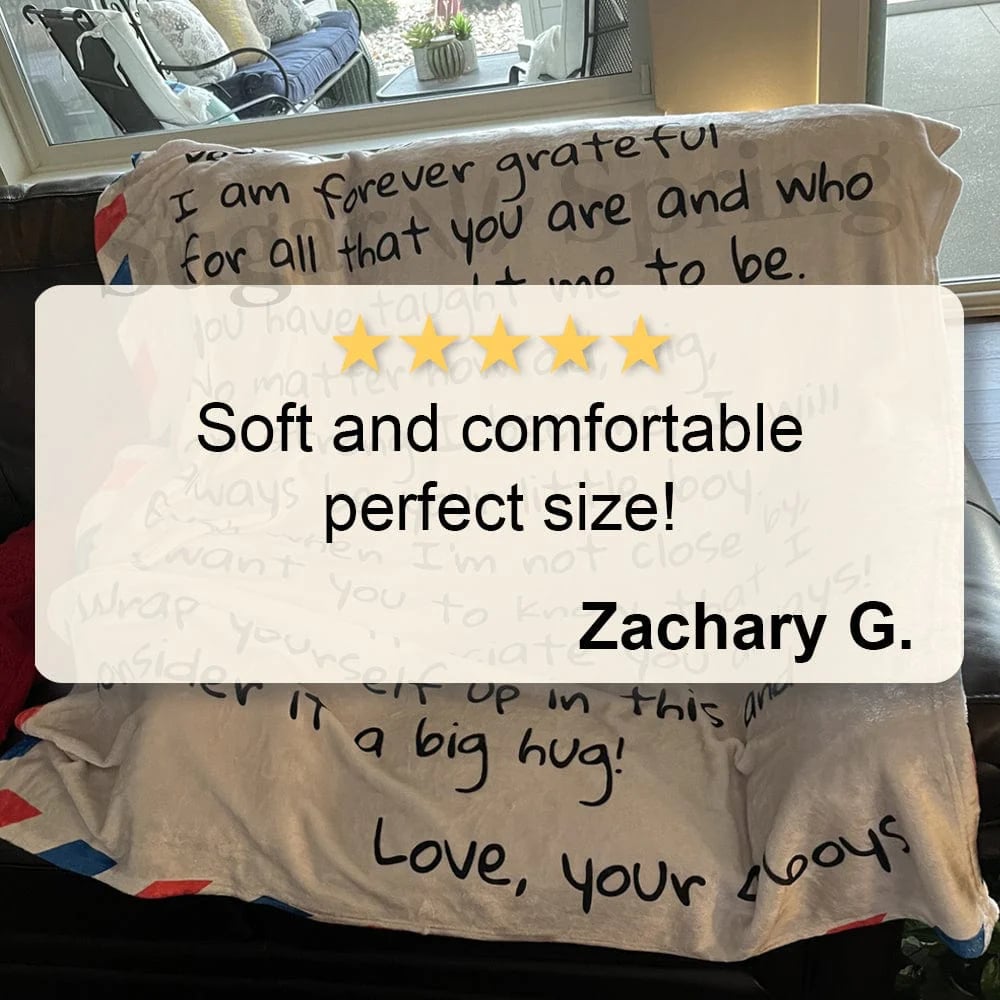 Personalized Mom Blanket, Mom Letter Blanket, Gift For Mom, Mom Birthday Gift, Gifts For Her