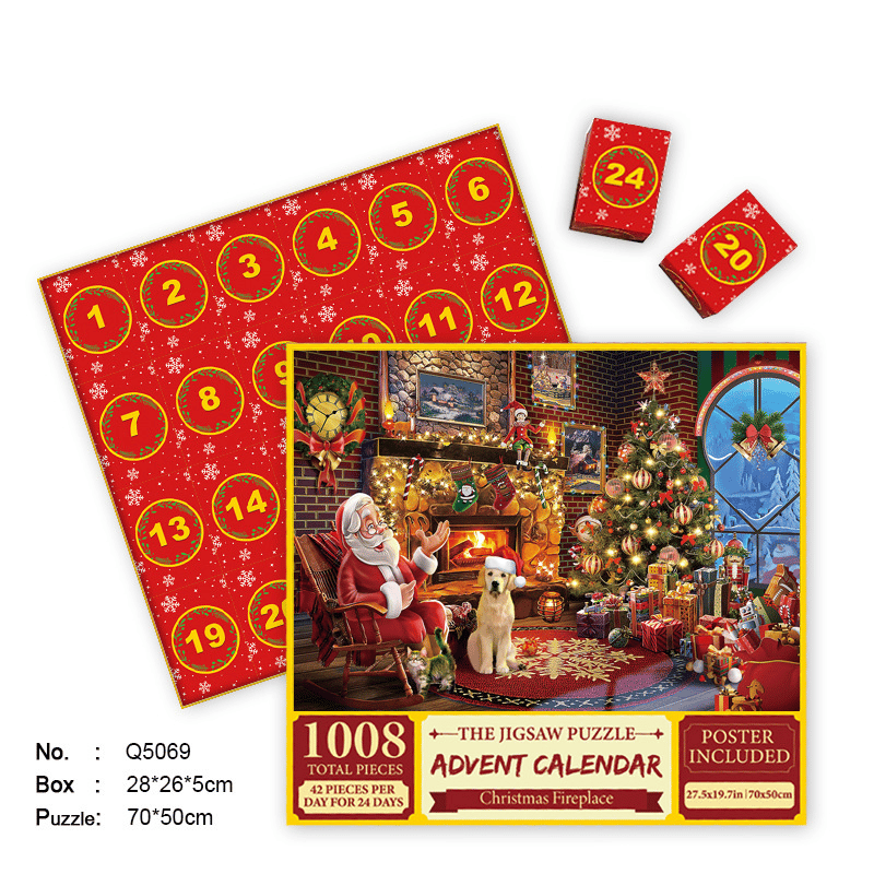 🎄Christmas Advent Calendar Jigsaw Puzzle 🧩[beautiful package]