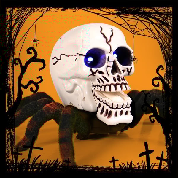 🔥HOT SALE🔥2023 Latest Halloween Scary Remote Control Skeleton Spider💀