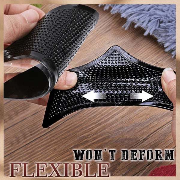 🔥Reusable Corner Area Carpet Rug Grippers - Rubber Anti Curling Non Slip Skid Pads -8pc Set