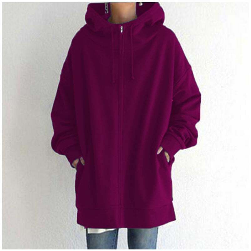 (🎁2023-Christmas Hot Sale🎁)Women's Autumn/Winter Zipper Hooded Sweater