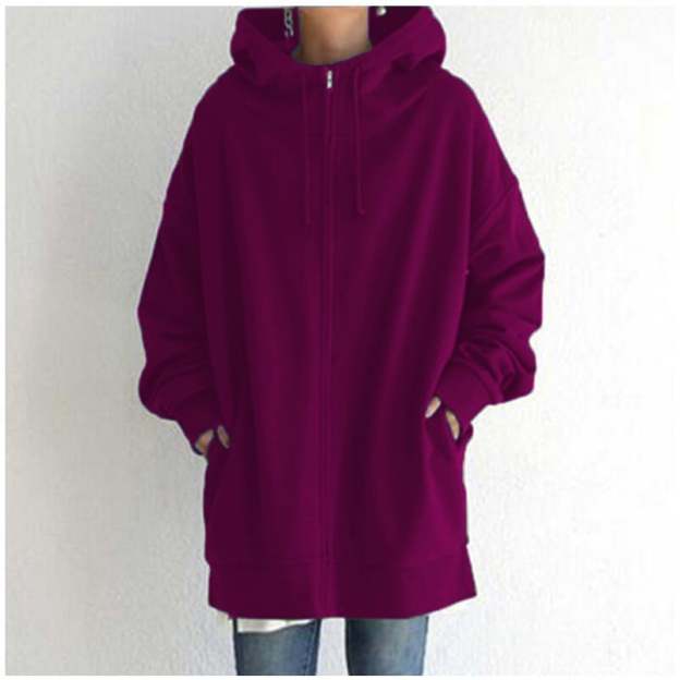(🎁2023-Christmas Hot Sale🎁)Women's Autumn/Winter Zipper Hooded Sweater