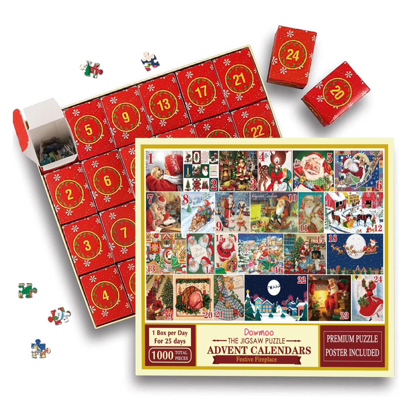 🎄Christmas Advent Calendar Jigsaw Puzzle 🧩[beautiful package]