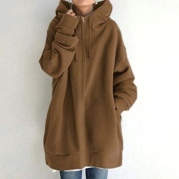 (🎁2023-Christmas Hot Sale🎁)Women's Autumn/Winter Zipper Hooded Sweater