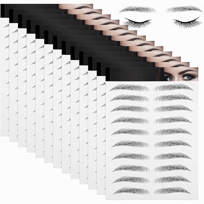 4D Hair Like Waterproof Eyebrow Tattoos Stickers