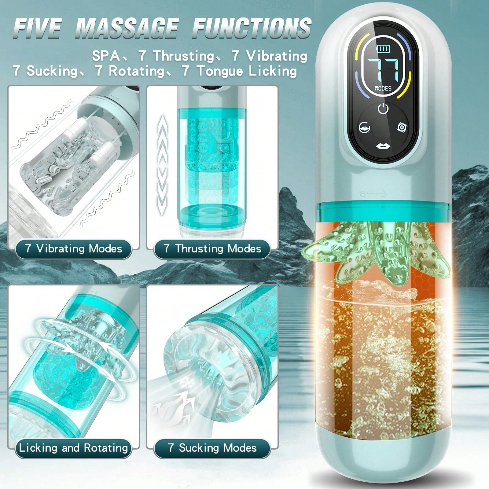 💥2025's Top-Rated Male Toy 💥 7-in-1 Pleasure Engine: LCD Control, Shape Your Size💪💪Amplify Your Pleasure😍