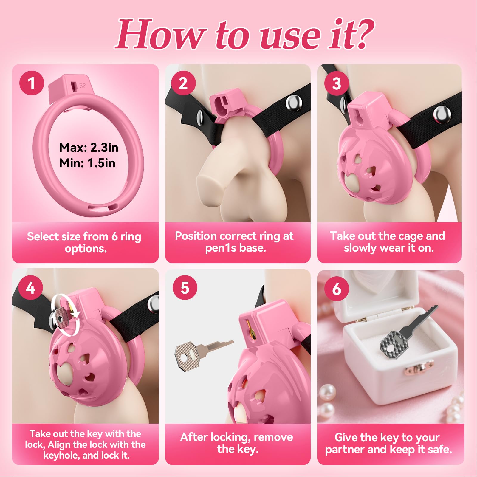 🎗️💝For Playful Control: A Softer Silicone Chastity Experience🔒️