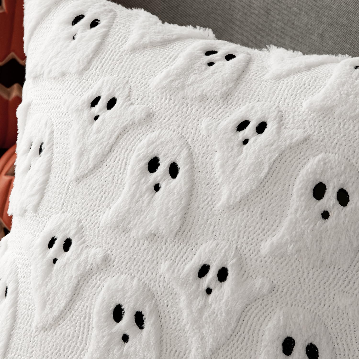 ⏰LAST DAY BUY 1 GET 1 FREE ⏰ Halloween Cute Ghost Spooky Pillow 🎃 - Baby-Soft Plush. Hypoallergenic & Non-Pilling.