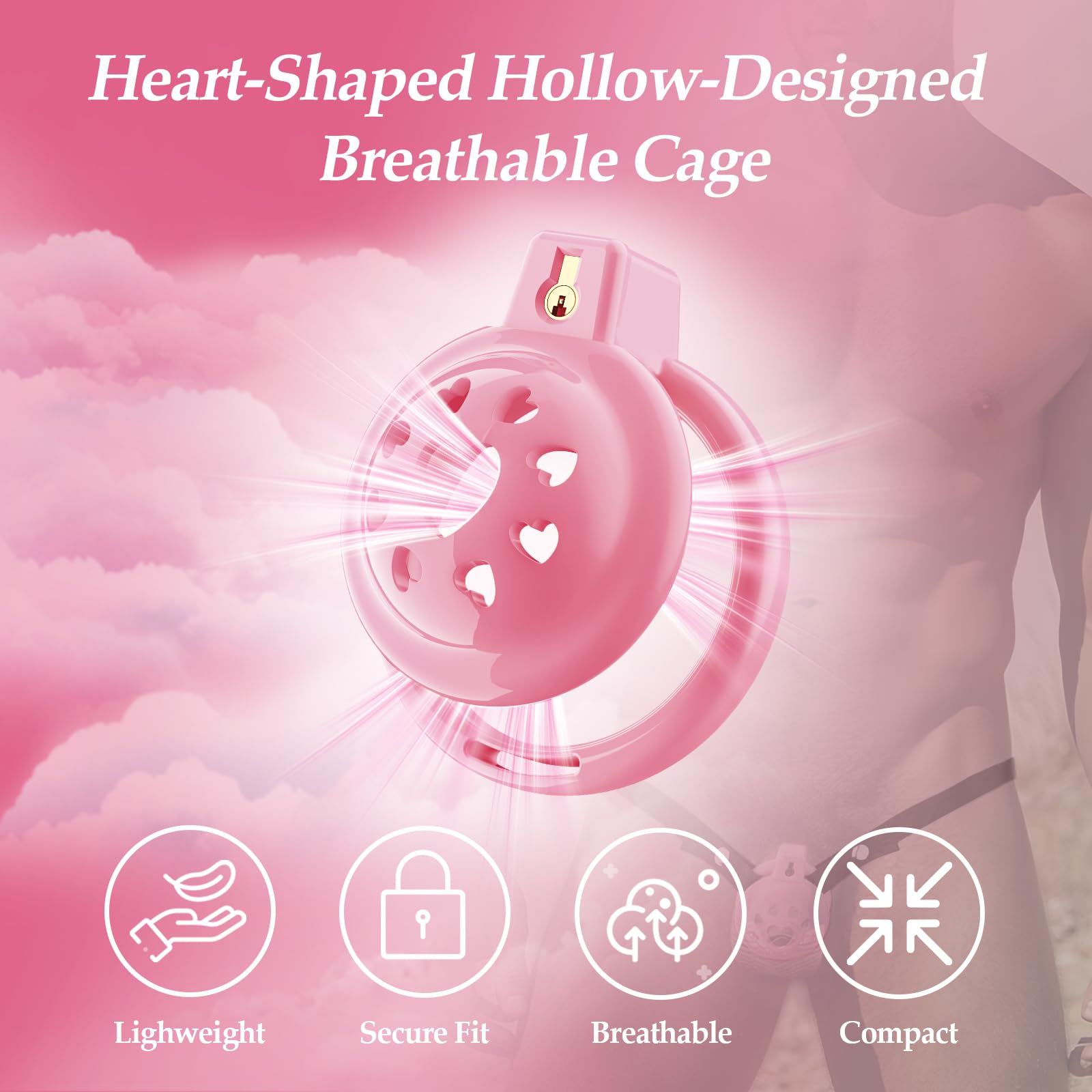 🎗️💝For Playful Control: A Softer Silicone Chastity Experience🔒️