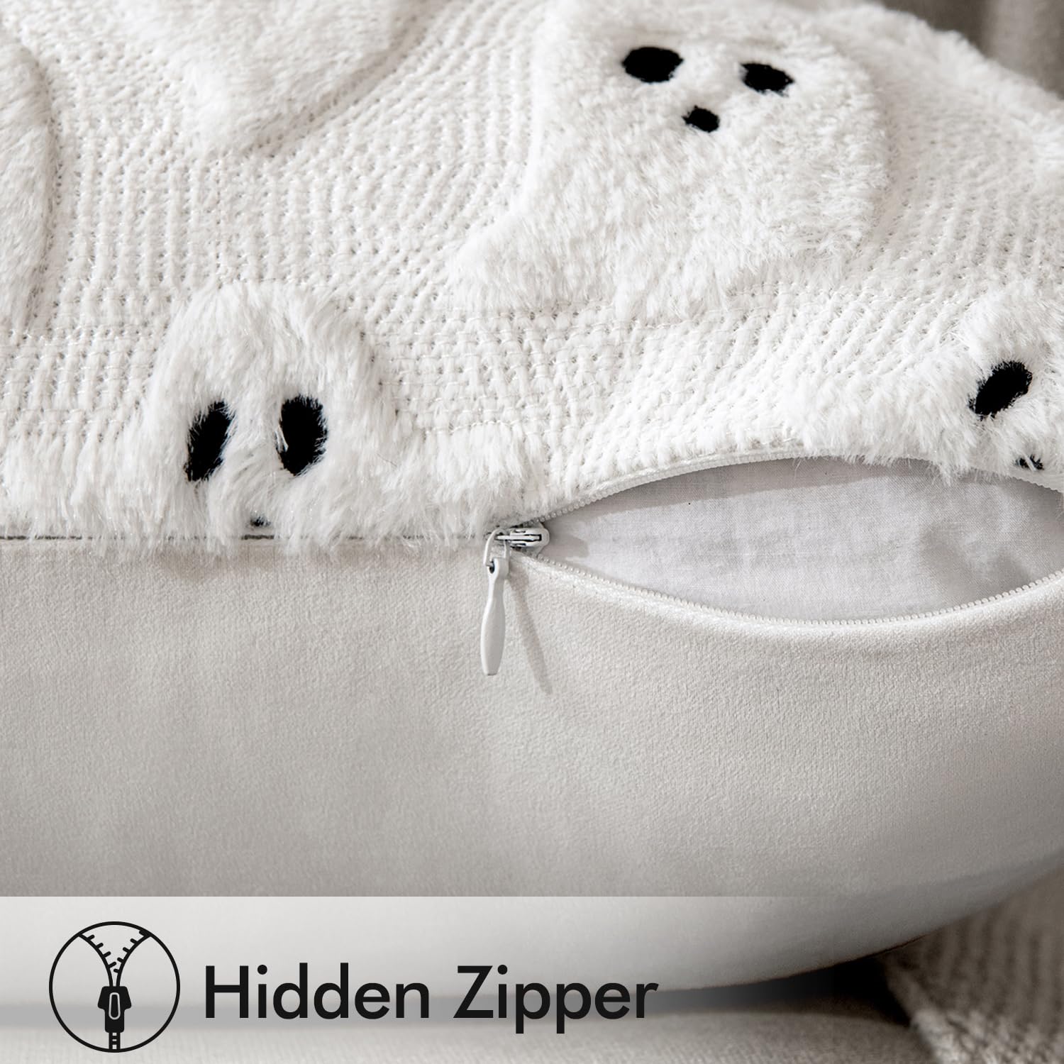 ⏰LAST DAY BUY 1 GET 1 FREE ⏰ Halloween Cute Ghost Spooky Pillow 🎃 - Baby-Soft Plush. Hypoallergenic & Non-Pilling.