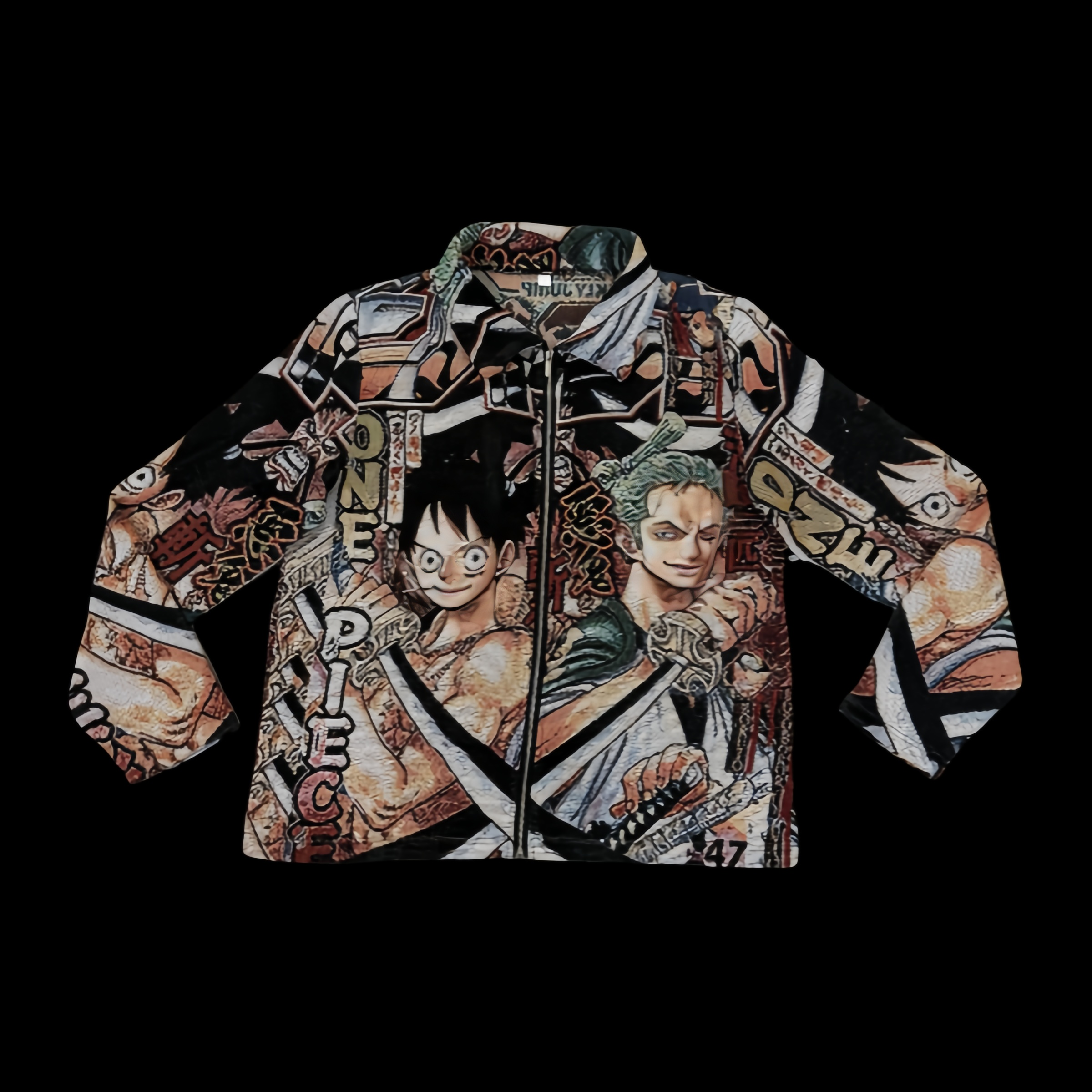 Pirate Adventure, Fiery Alliance – ONE PIECE Luffy & Zoro Themed Woven Jacket