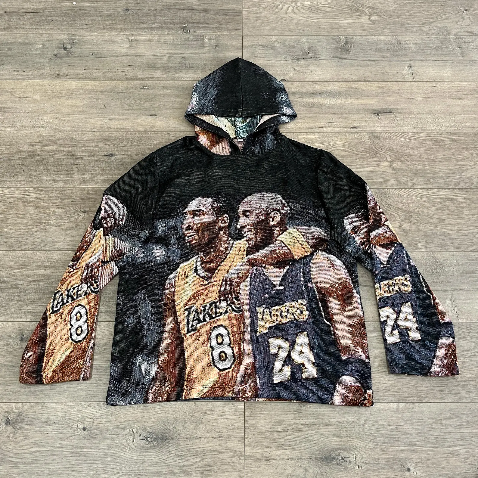 FOREVER 8&24 TAPESTRY Honoring the Mamba Legend – Kobe 8 & 24 Woven Hoodie