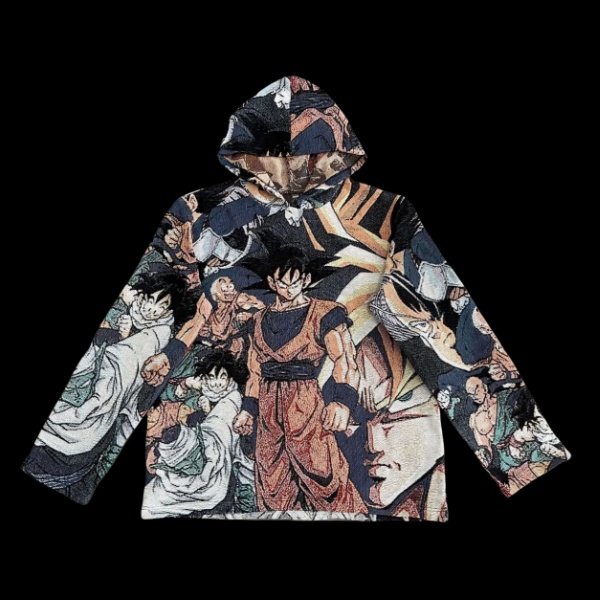 FRIENDS & FAMILY GOKU TAPESTRY HOODIE