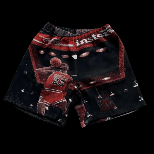 Flying Man Legend, On Your Shorts – Jordan 23 Themed Woven Shorts