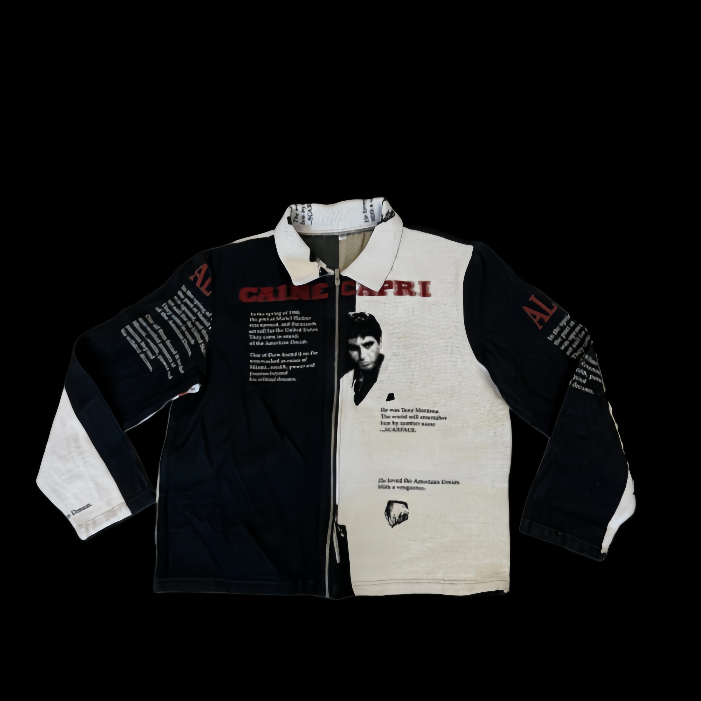 Ruthless Path, Classic Reborn – Scarface Themed Woven Jacket