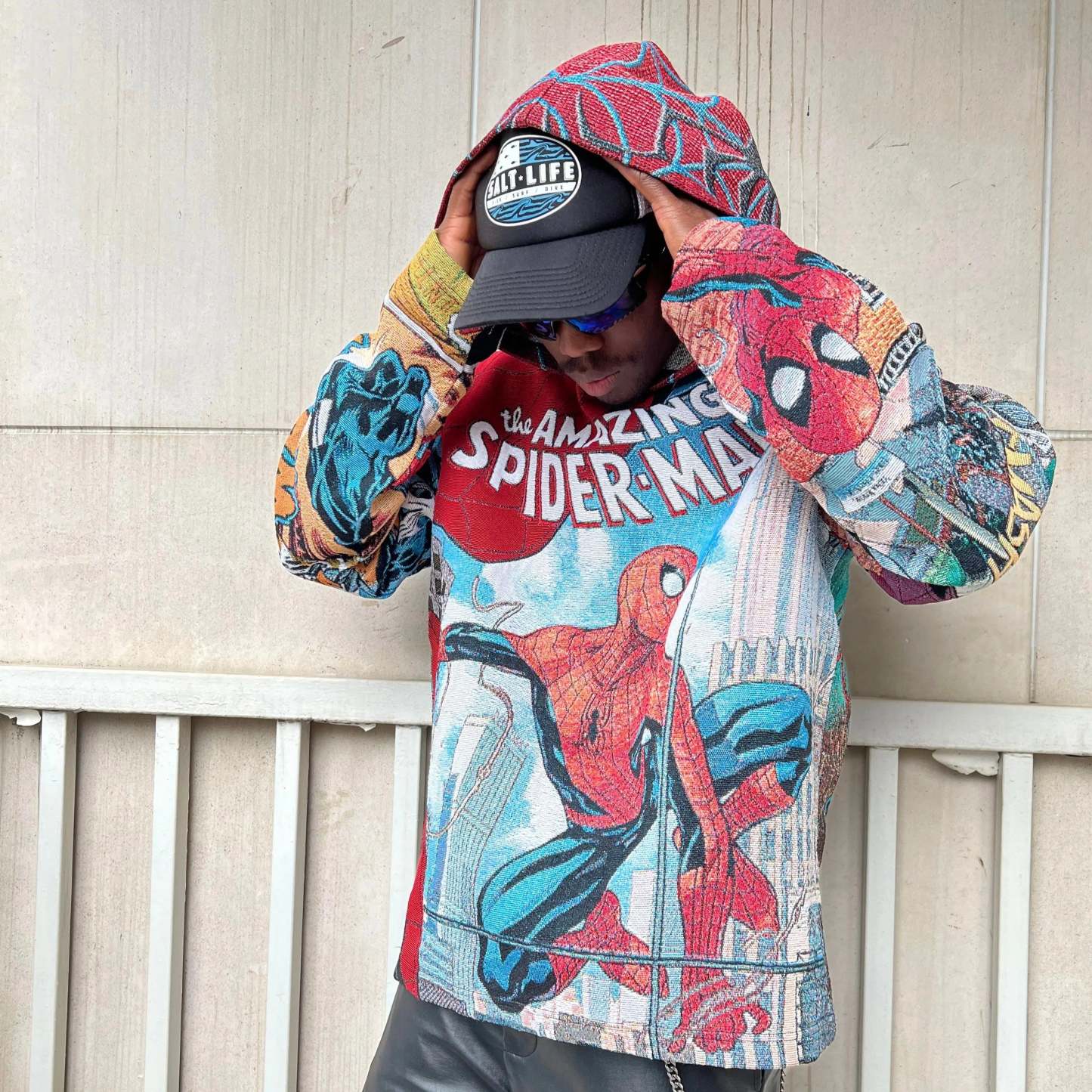 Web-Slinging Wonders, Amazing Return – The Amazing Spider-Man Woven Hoodie
