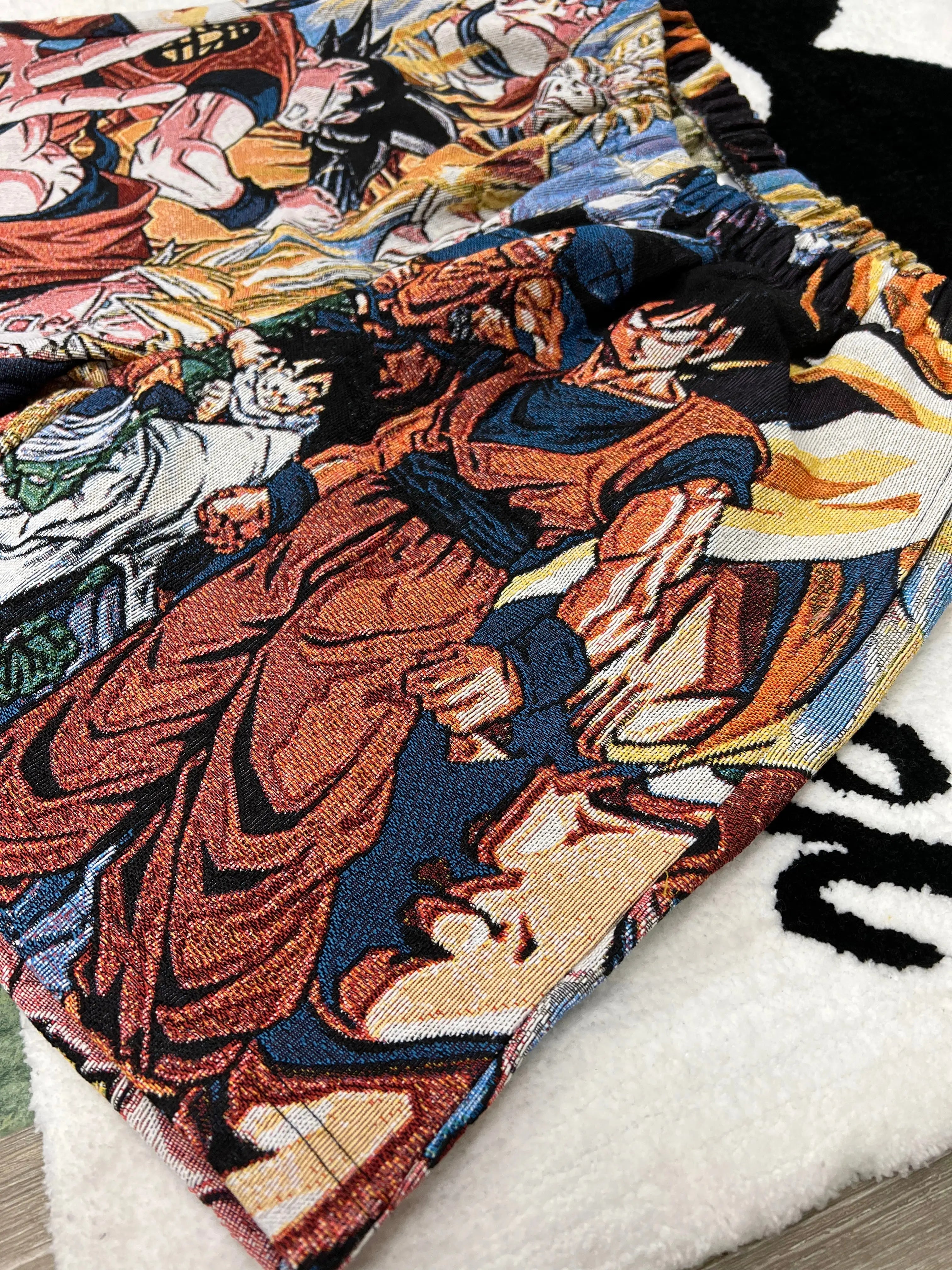 Go Super Saiyan! Grab tapestryifeel's exclusive Dragon Ball Z shorts. Feel the power of Goku and Vegeta with every step. Must-have for anime fans!