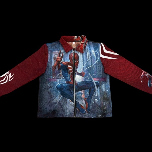 Web-Slinging, Classic Reborn – Spider-Man V2 Red & Blue Woven Jacket