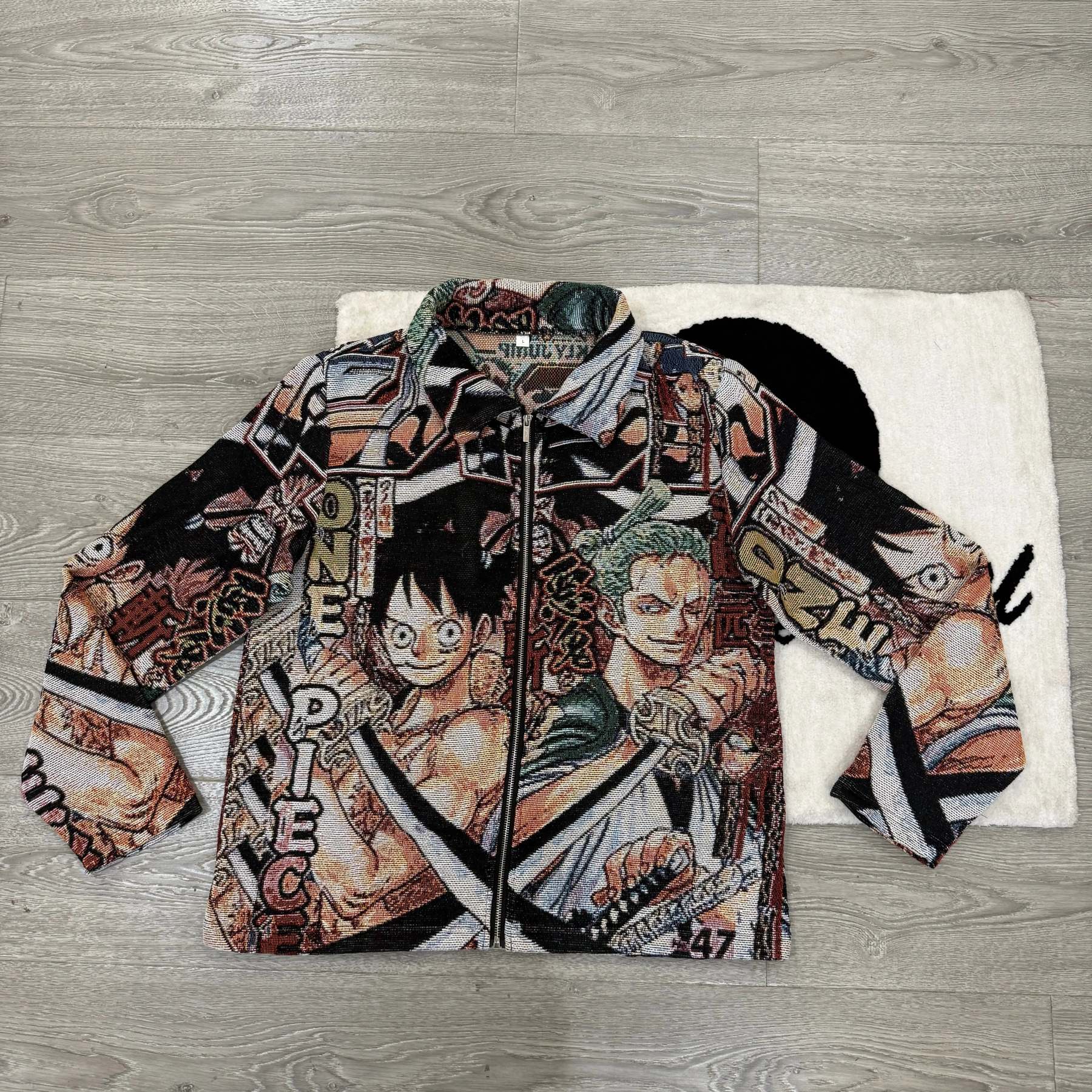 Pirate Adventure, Fiery Alliance – ONE PIECE Luffy & Zoro Themed Woven Jacket