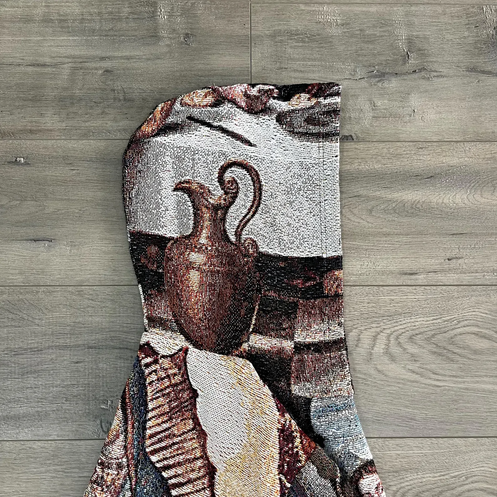 Symphony of Art & Fashion – The Last Supper Themed Woven Hoodie