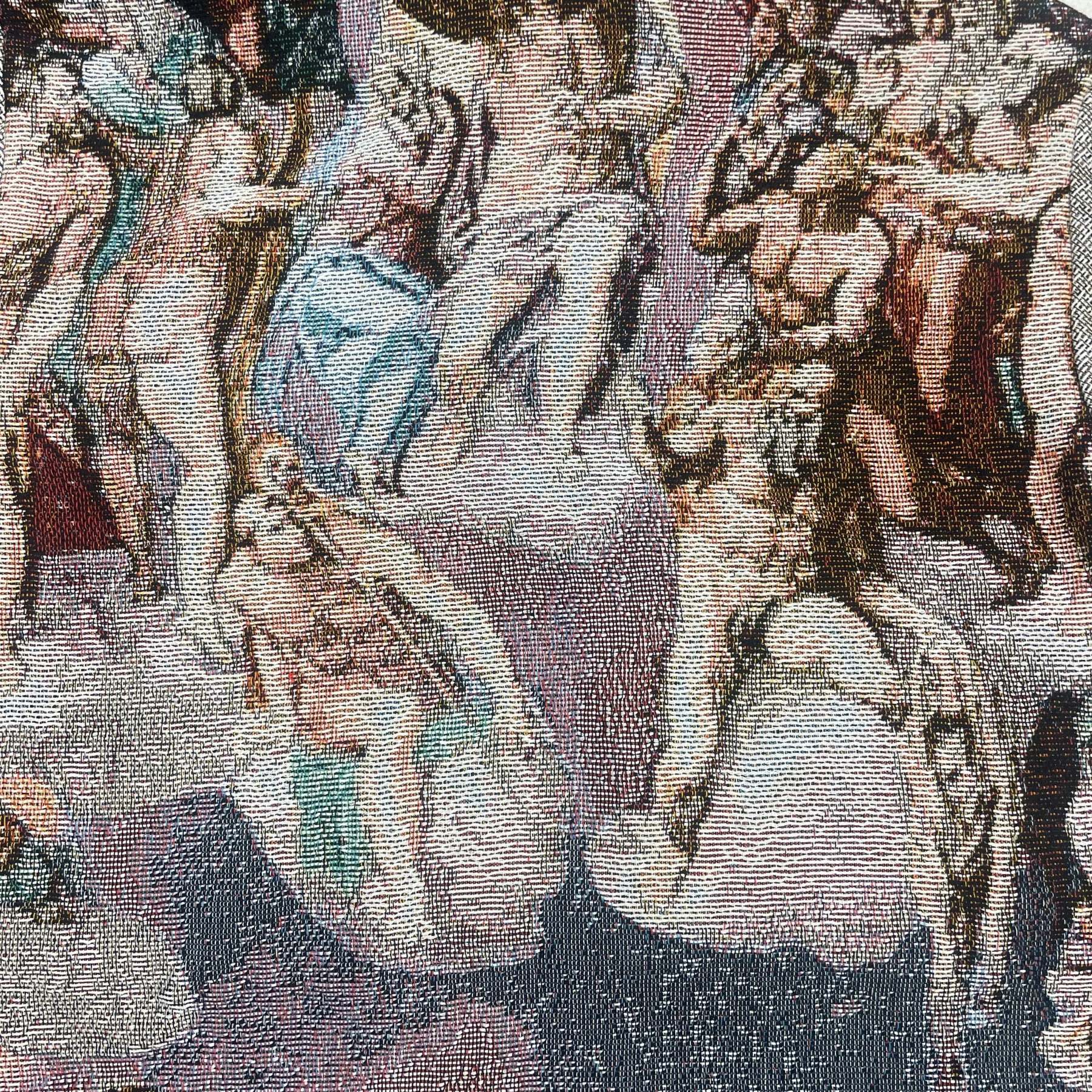 Masterpiece on Wear, Time-Traveling Art – Michelangelo's Sistine Chapel Woven Hoodie