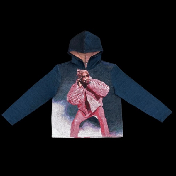 PINK THUG TAPESTRY HOODIE
