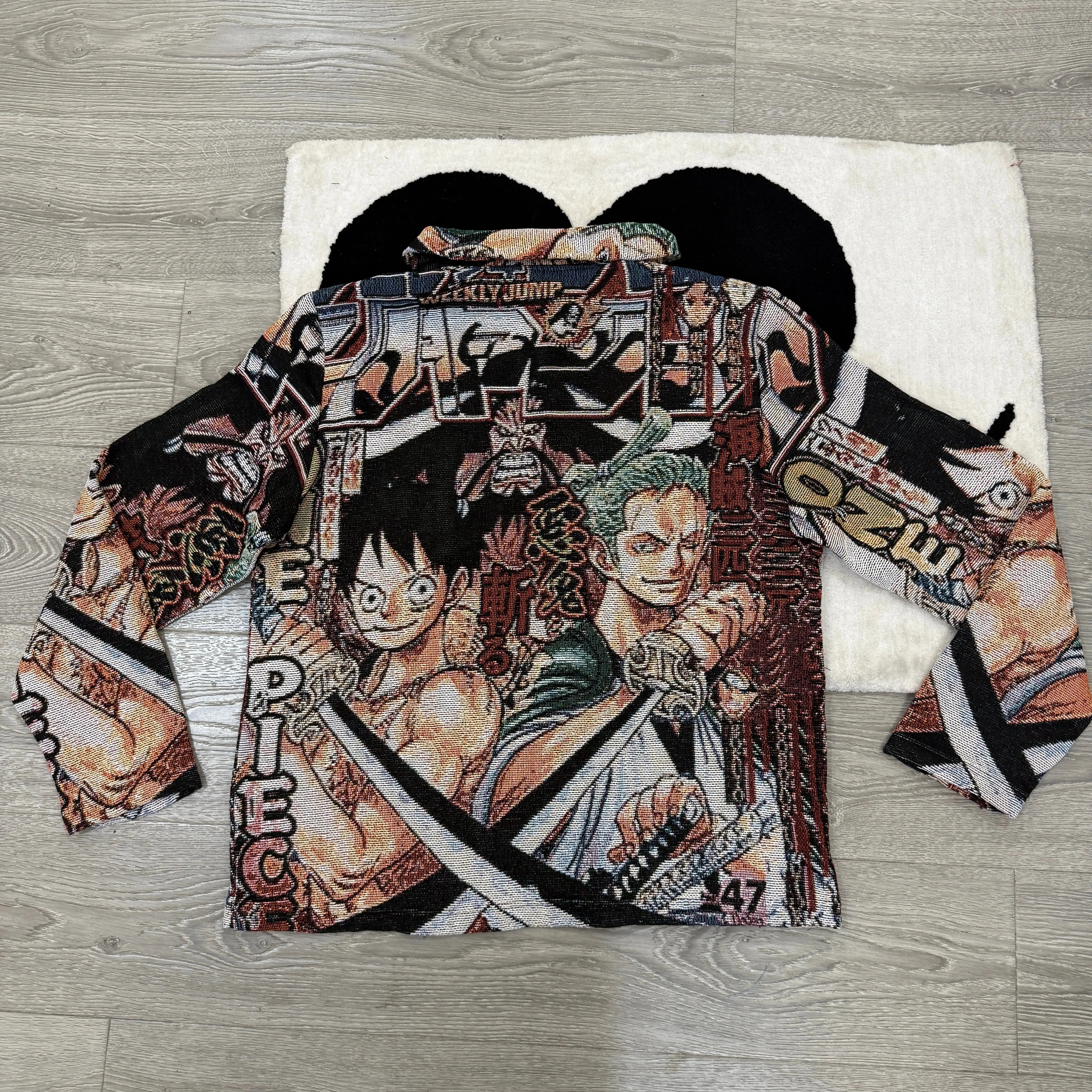 Pirate Adventure, Fiery Alliance – ONE PIECE Luffy & Zoro Themed Woven Jacket
