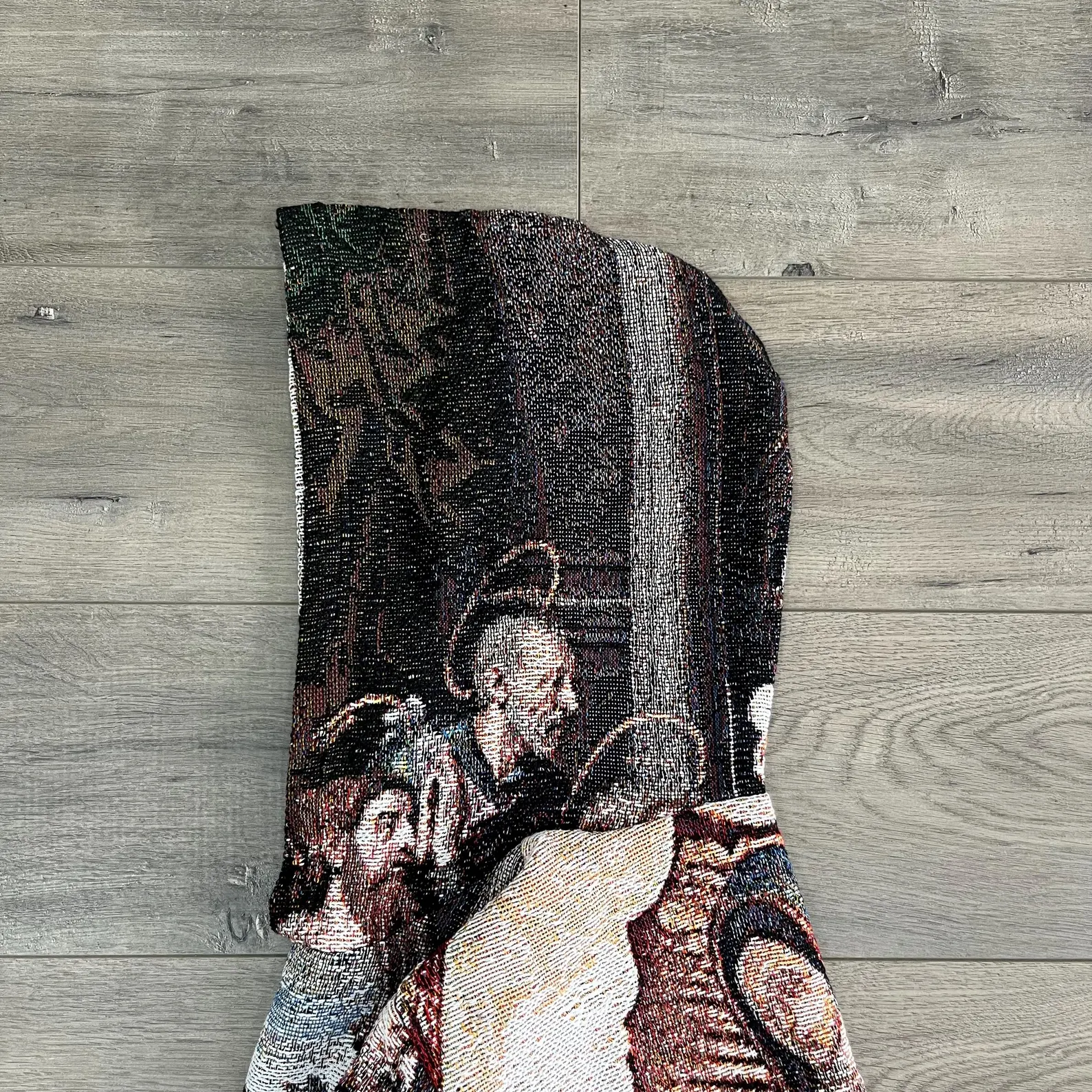 Symphony of Art & Fashion – The Last Supper Themed Woven Hoodie