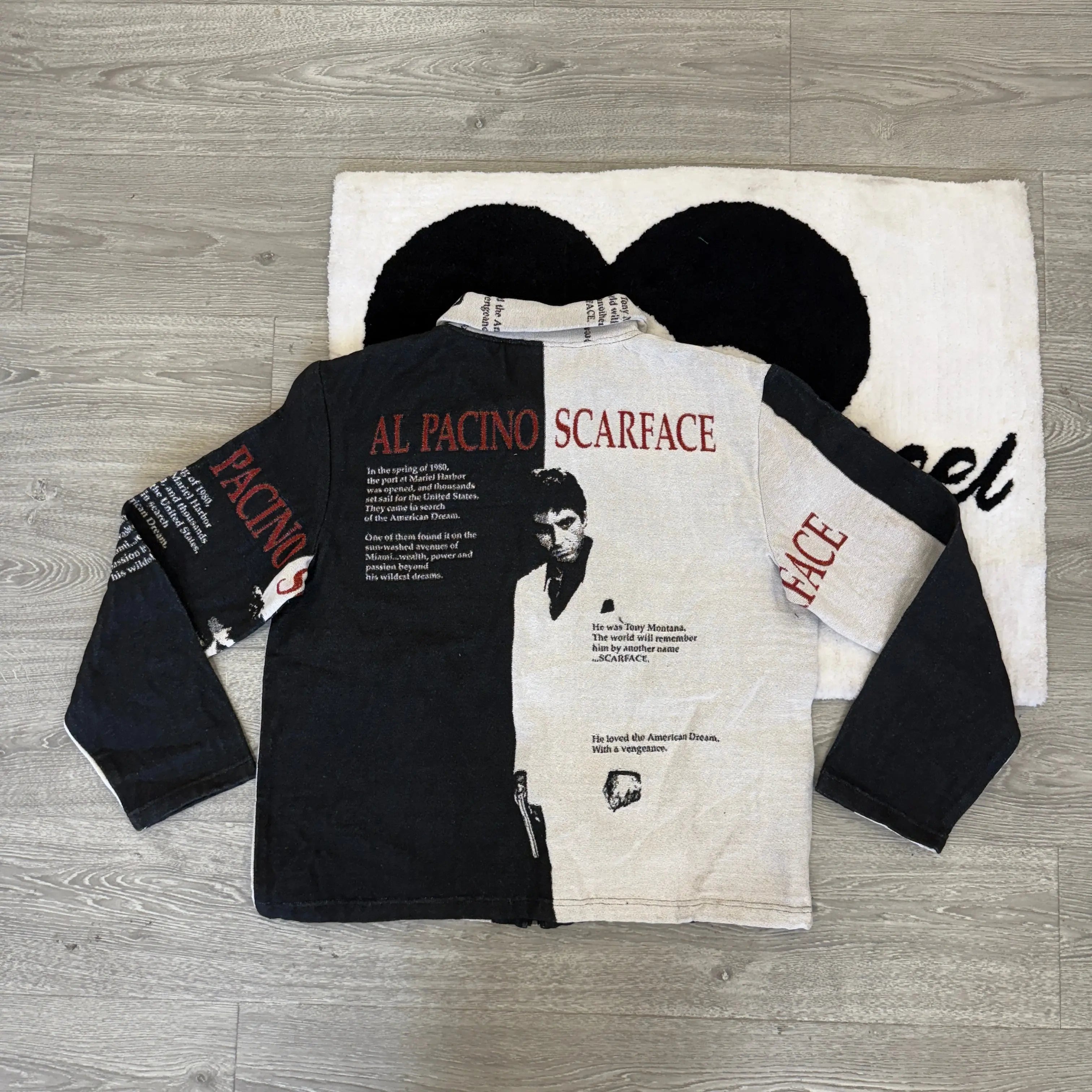 Ruthless Path, Classic Reborn – Scarface Themed Woven Jacket