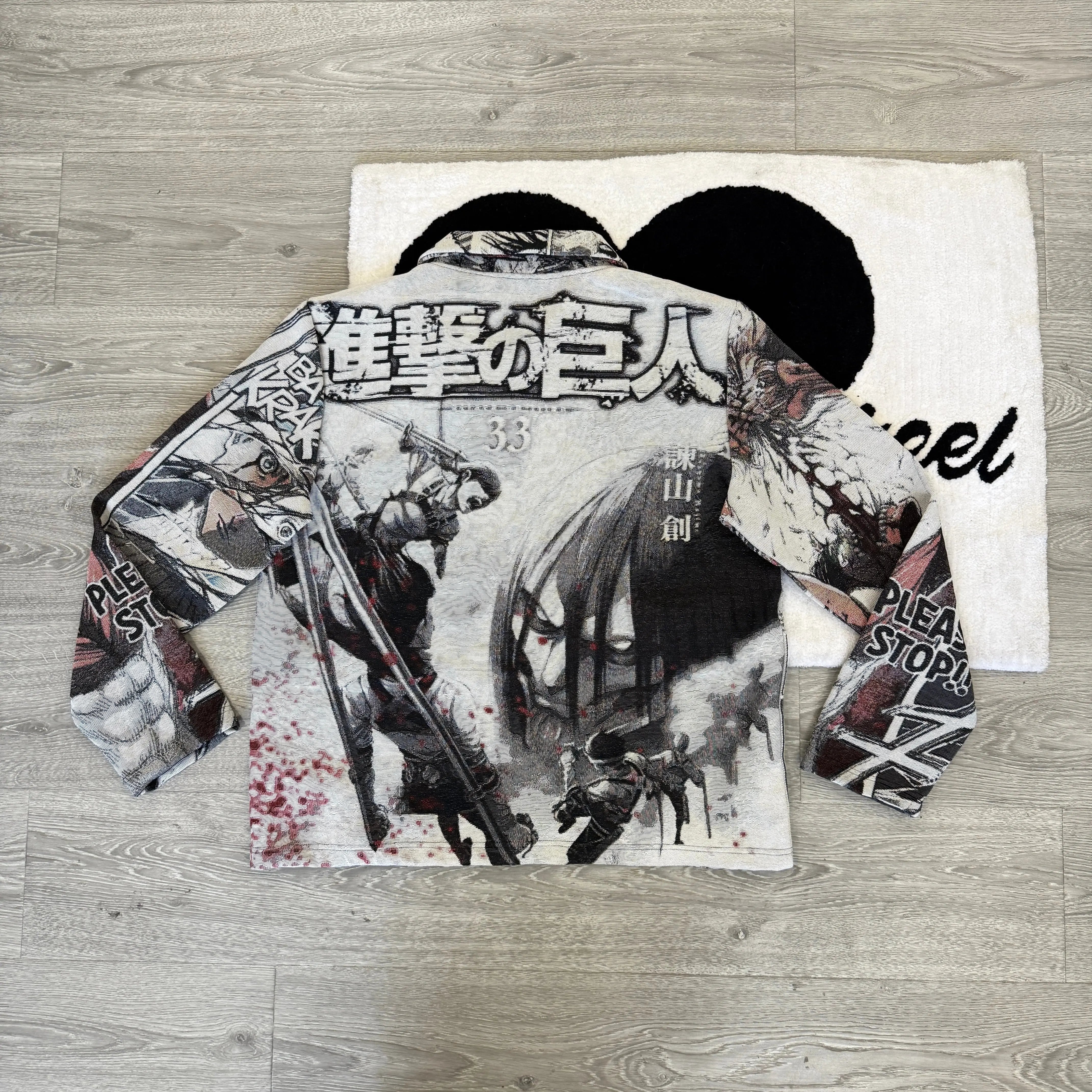 Dedicate Your Heart, No Regrets – Attack on Titan Themed Woven Jacket