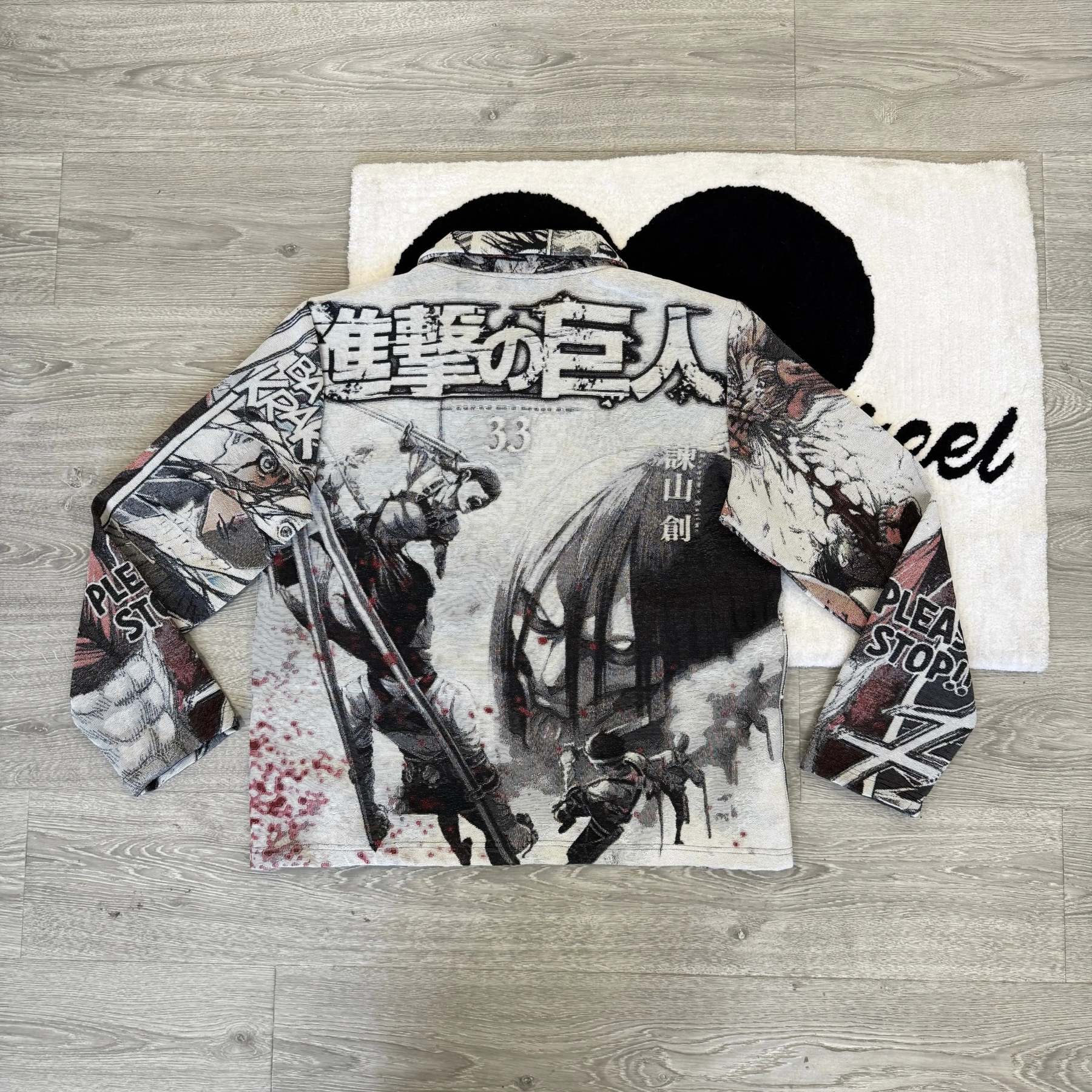 Dedicate Your Heart, No Regrets – Attack on Titan Themed Woven Jacket