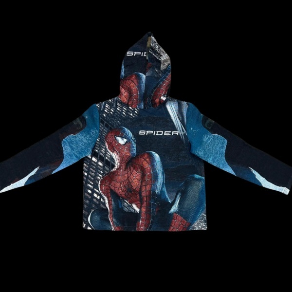 Web-Slinging Action, Limitless Style – Spider-Man Themed Woven Hoodie