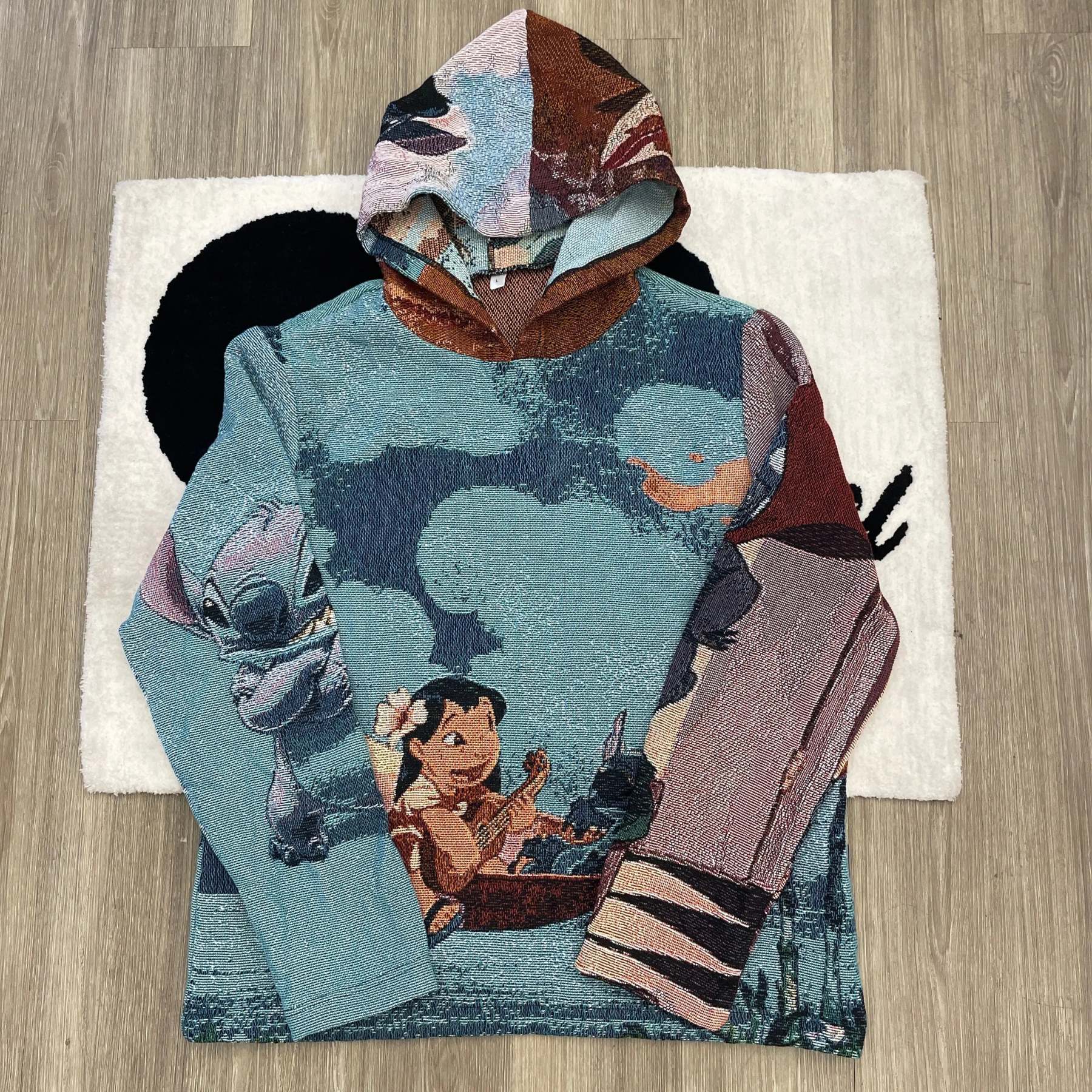 Warm Friendship, Fantastical Journey – Lilo & Stitch Themed Woven Hoodie