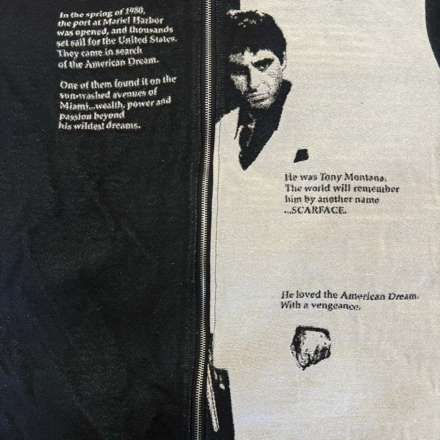 Ruthless Path, Classic Reborn – Scarface Themed Woven Jacket