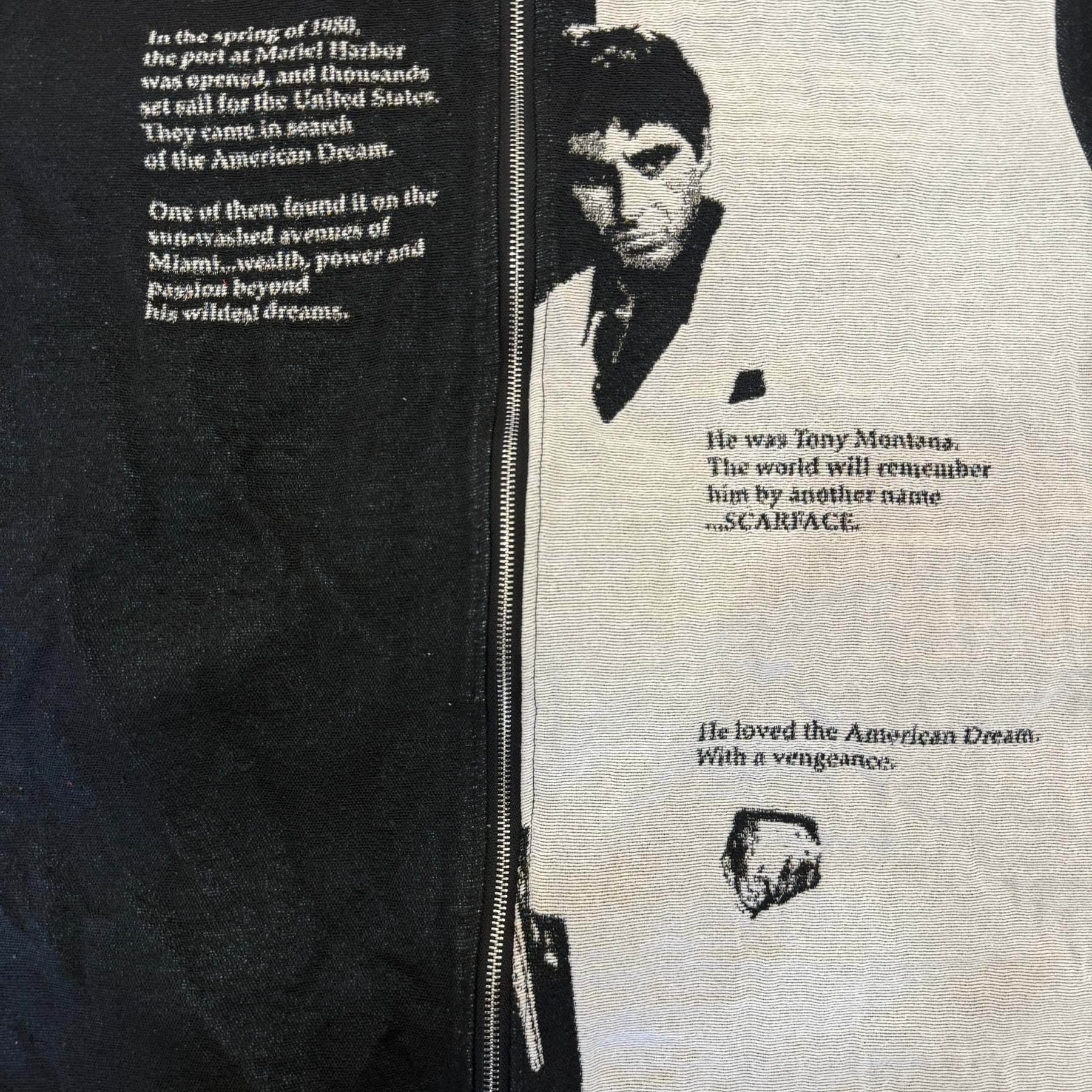 Ruthless Path, Classic Reborn – Scarface Themed Woven Jacket