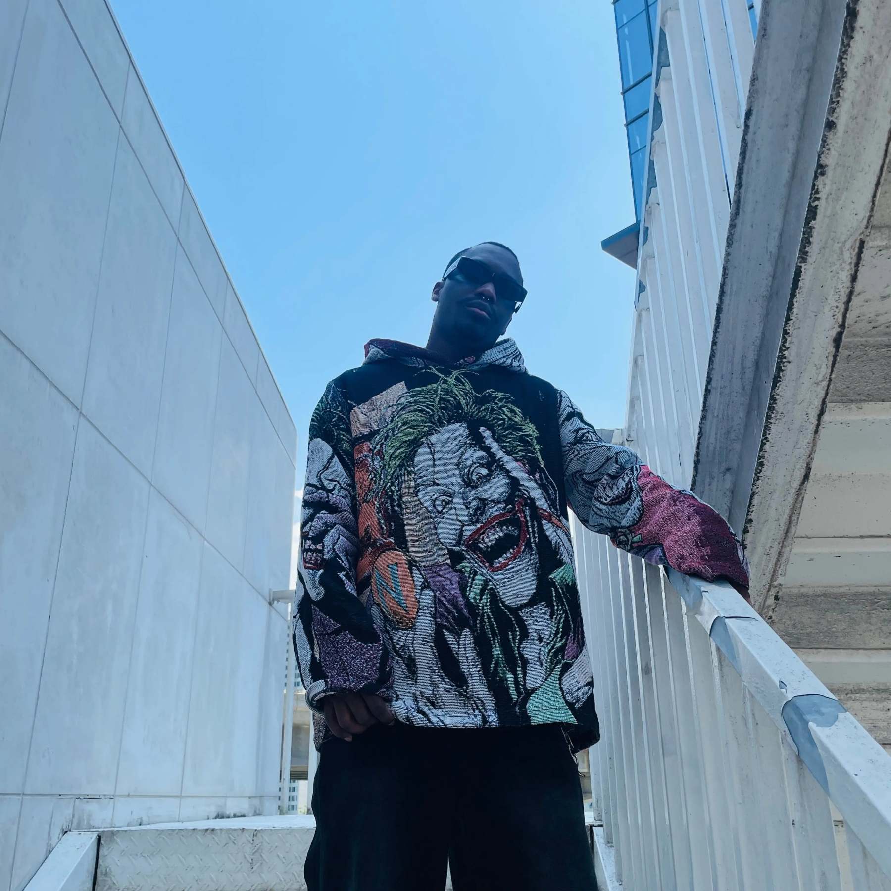 Chaos Aesthetics, Ultimate Expression – Joker Themed Woven Hoodie