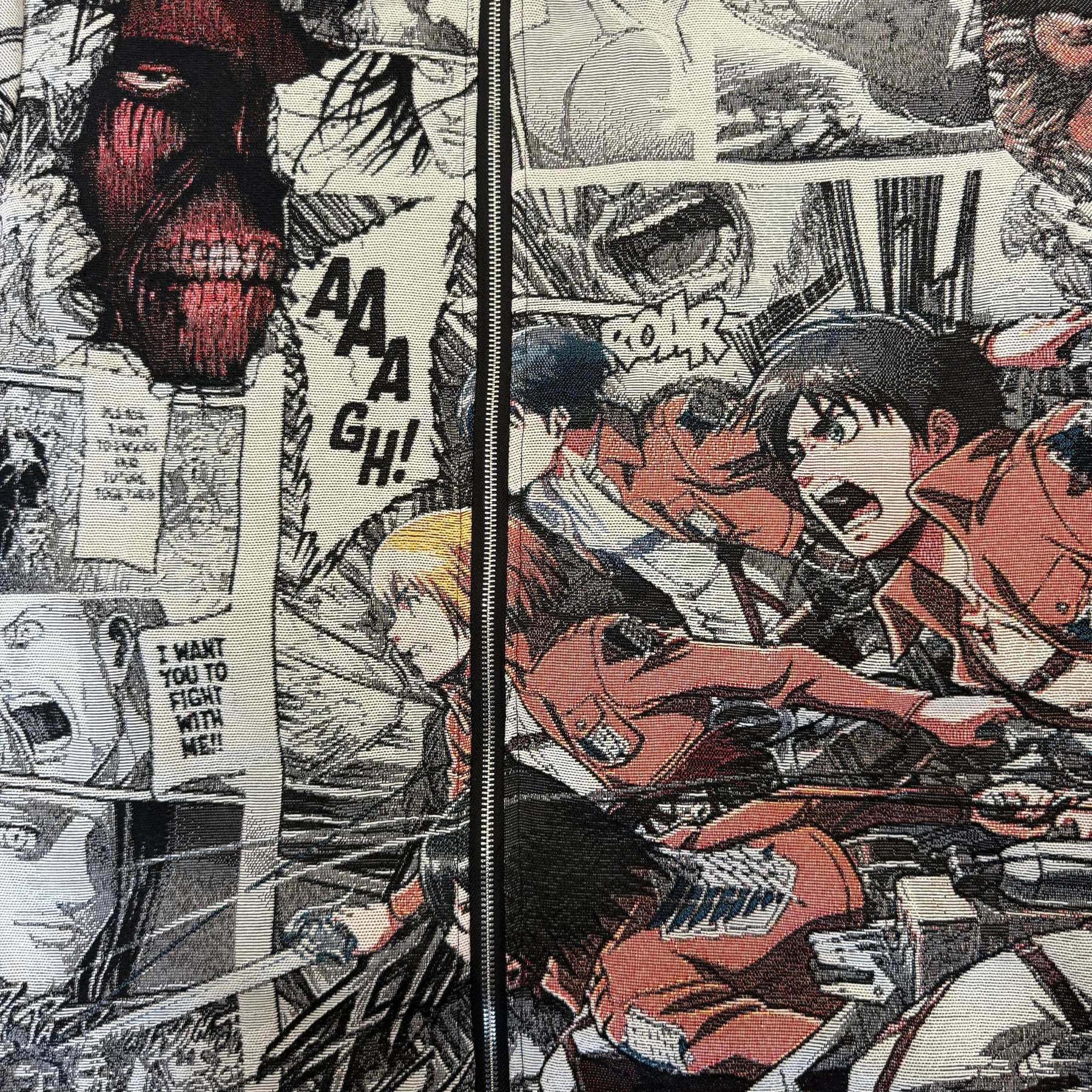 Dedicate Your Heart, No Regrets – Attack on Titan Themed Woven Jacket