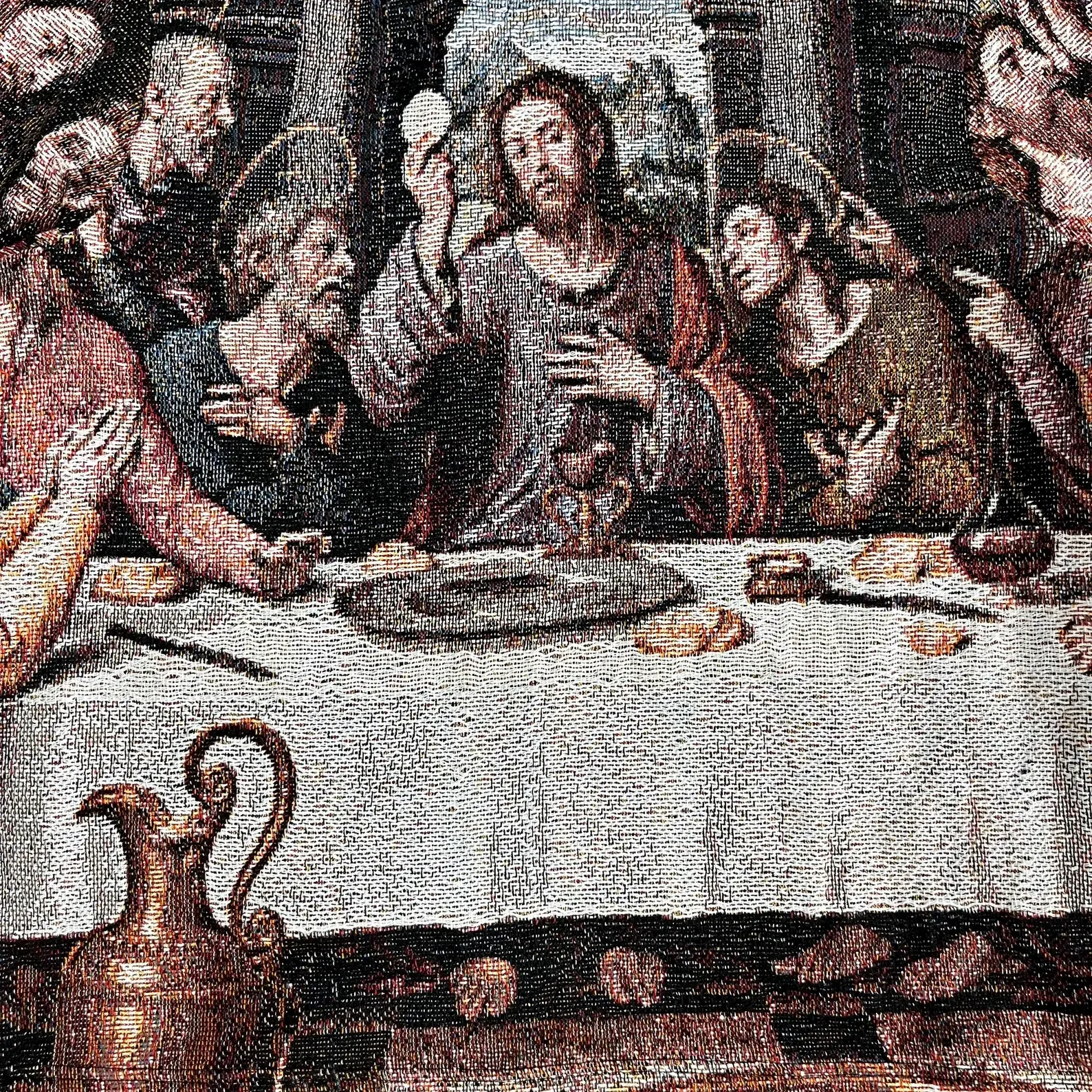 Symphony of Art & Fashion – The Last Supper Themed Woven Hoodie