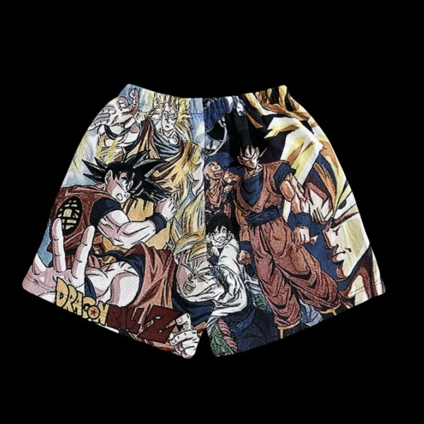 Go Super Saiyan! Grab tapestryifeel's exclusive Dragon Ball Z shorts. Feel the power of Goku and Vegeta with every step. Must-have for anime fans!