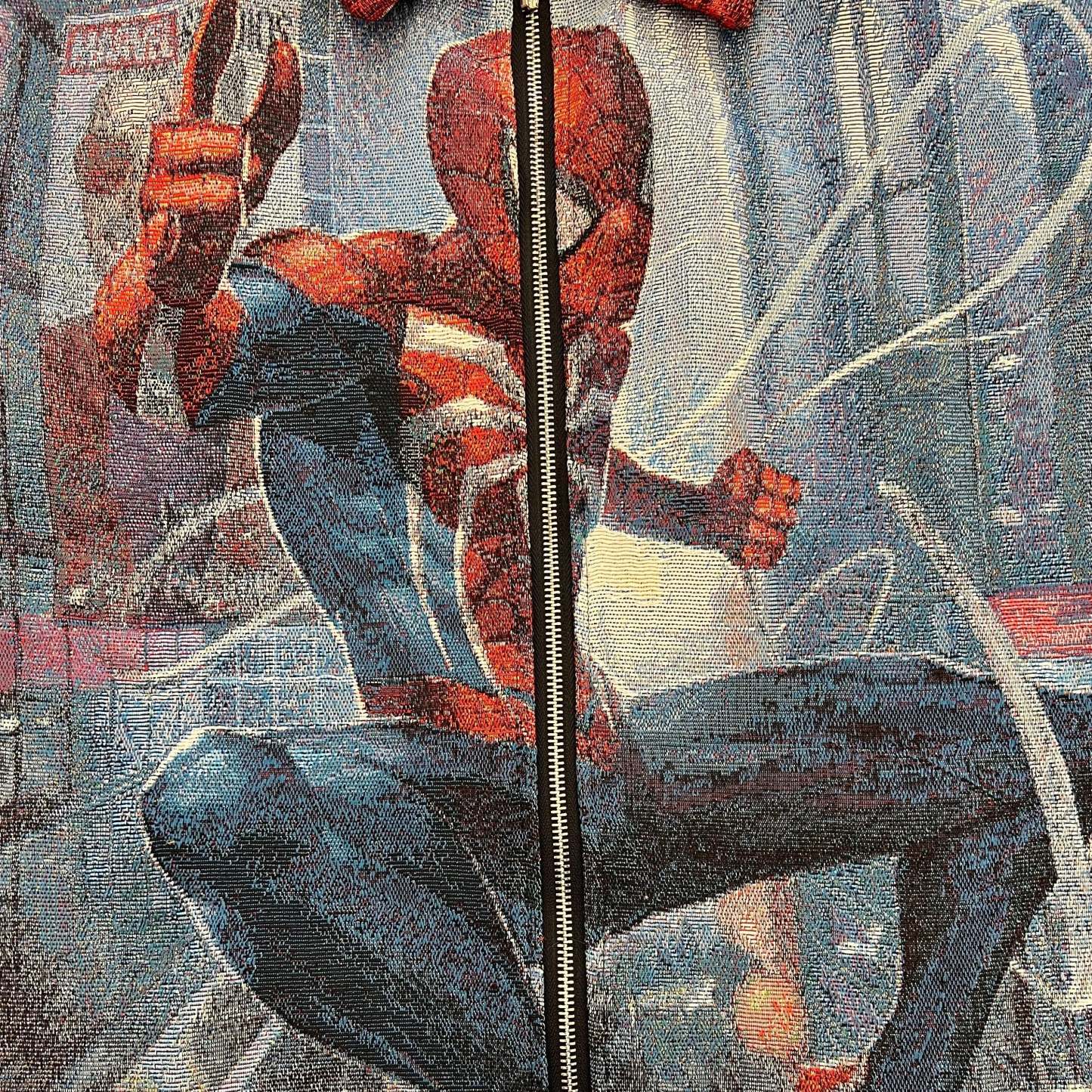 Web-Slinging, Classic Reborn – Spider-Man V2 Red & Blue Woven Jacket