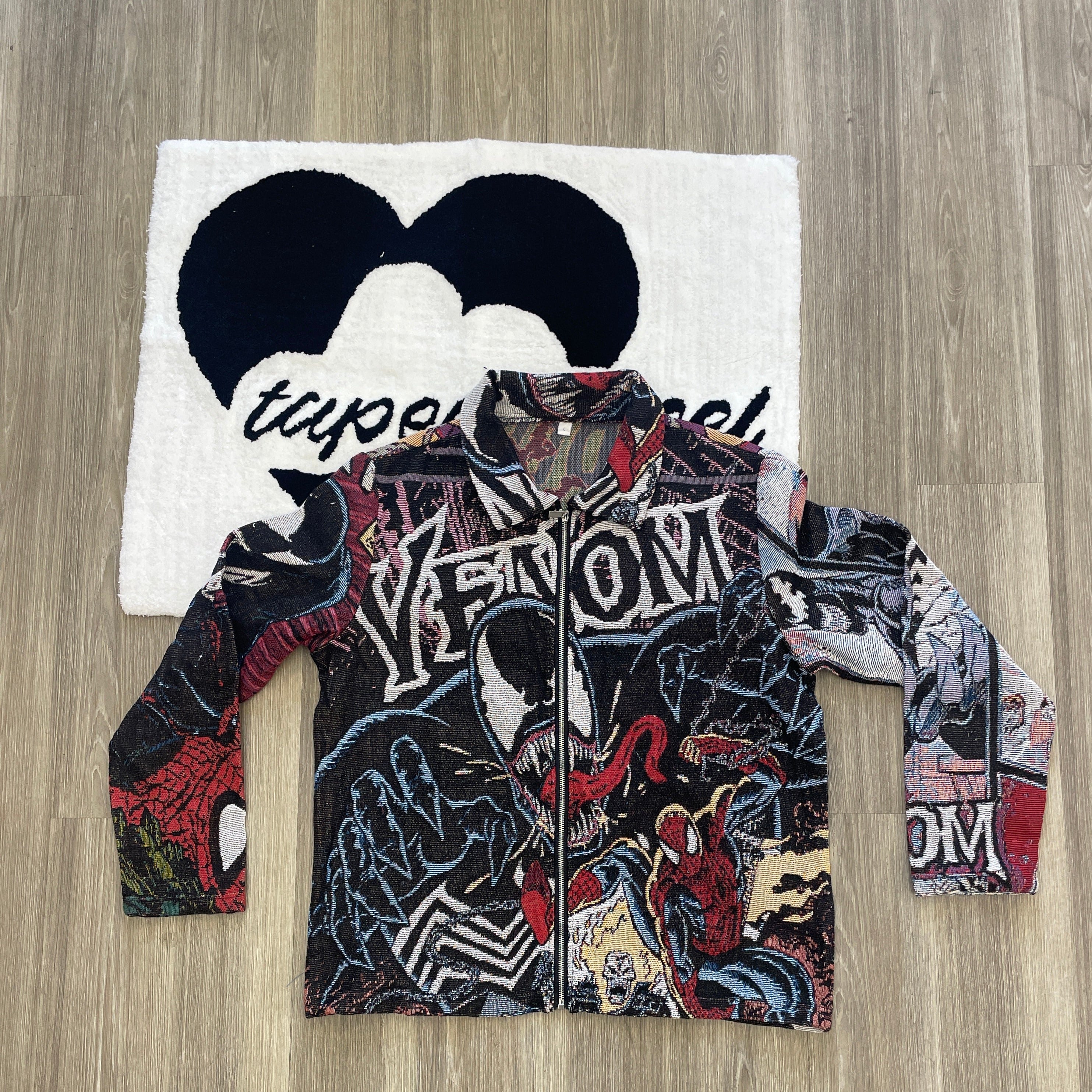 Symbiote Arrival, Street Domination – Venom Themed Woven Jacket