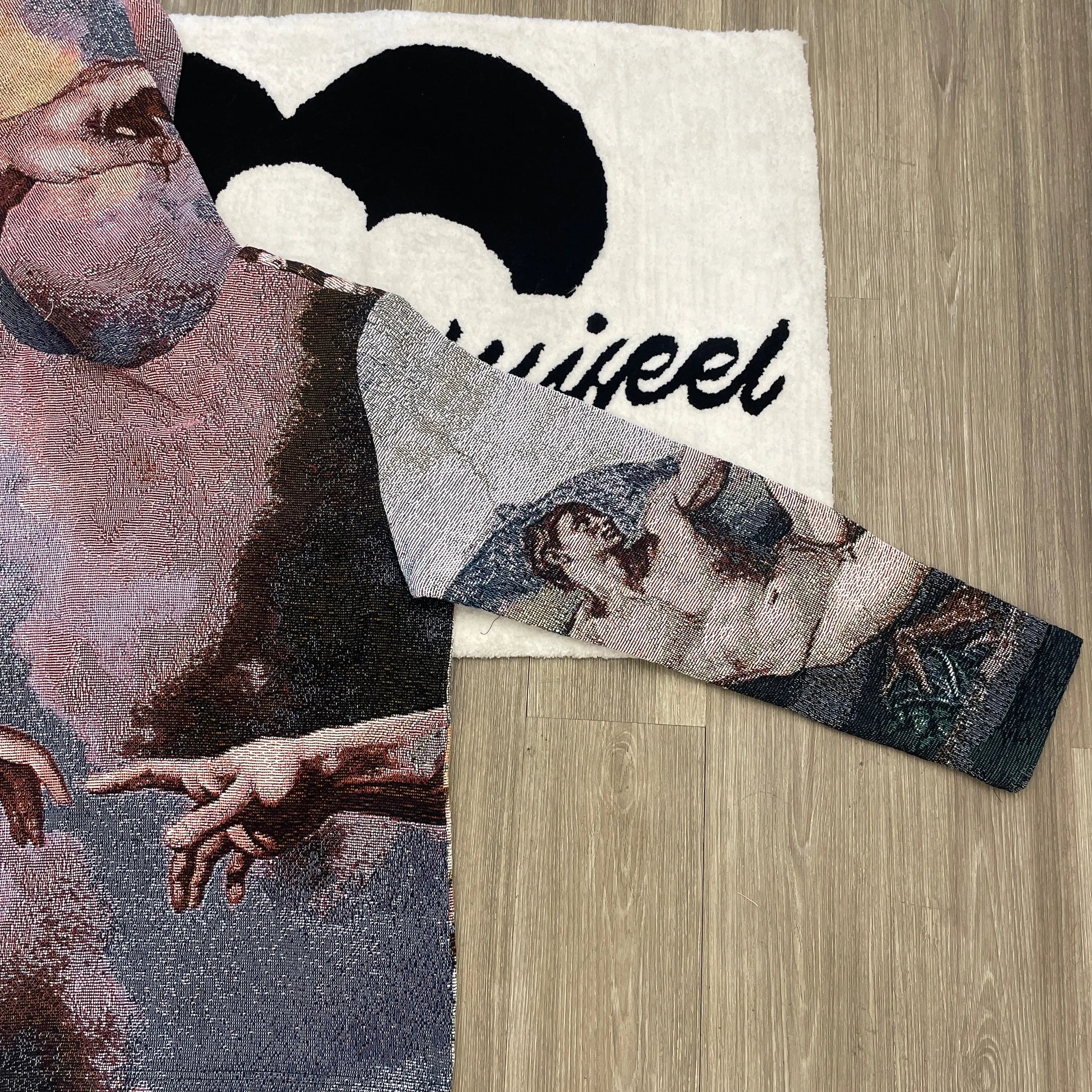 Masterpiece on Wear, Time-Traveling Art – Michelangelo's Sistine Chapel Woven Hoodie