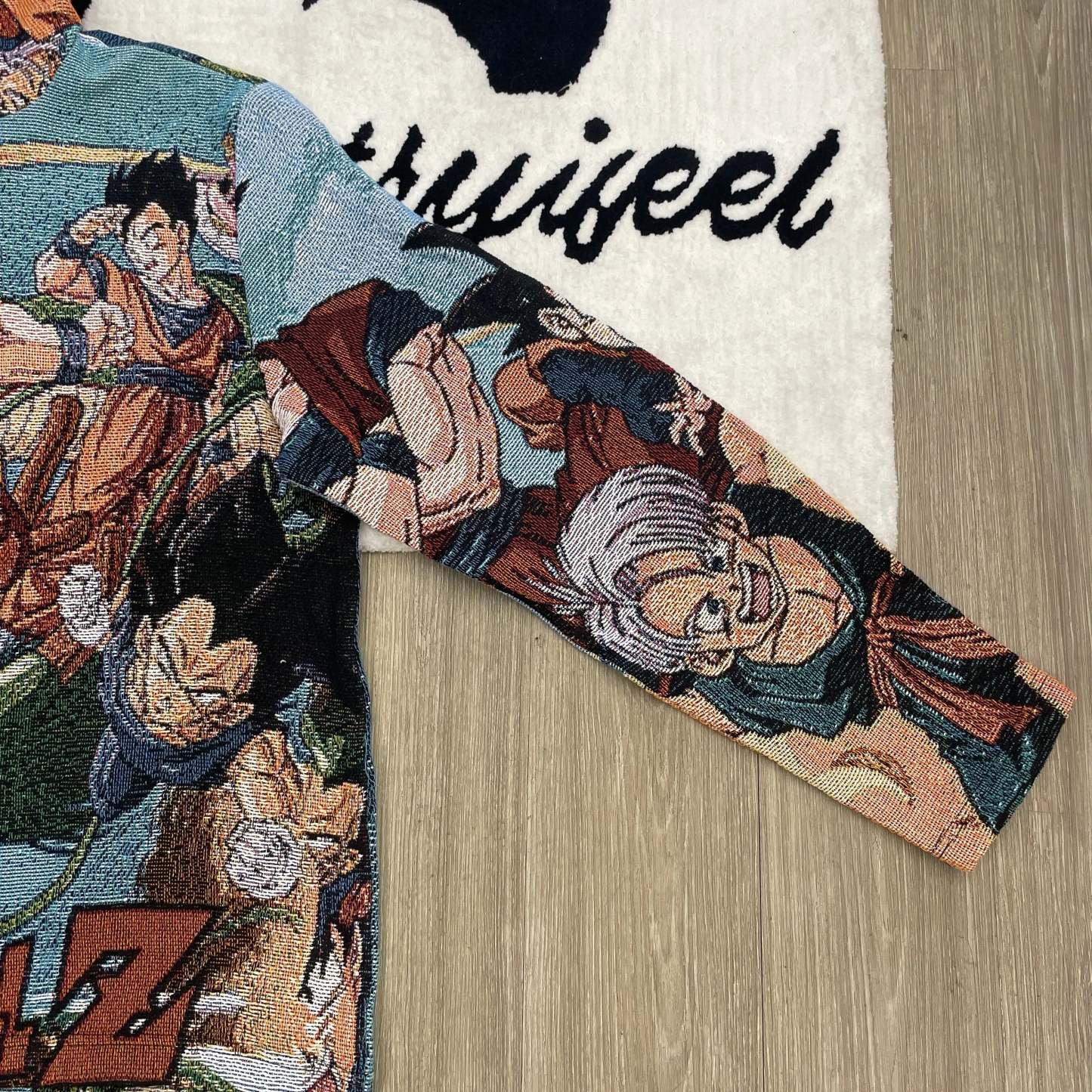 Gather Dragon Balls, Summon Shenron – Dragon Ball Z Themed Woven Hoodie