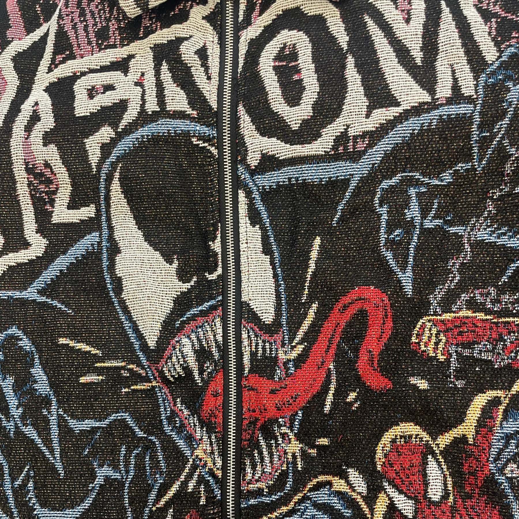 Symbiote Arrival, Street Domination – Venom Themed Woven Jacket