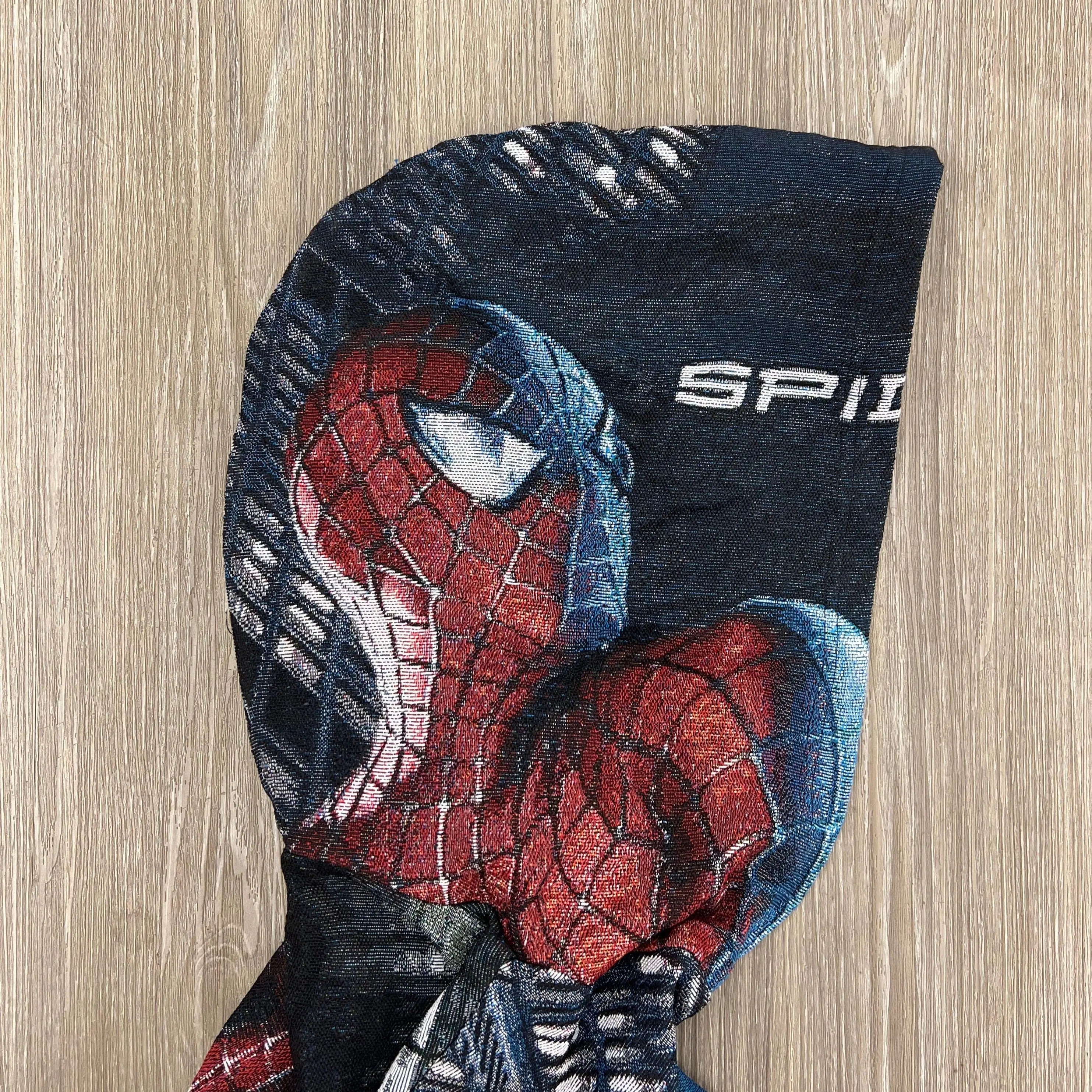 Web-Slinging Action, Limitless Style – Spider-Man Themed Woven Hoodie