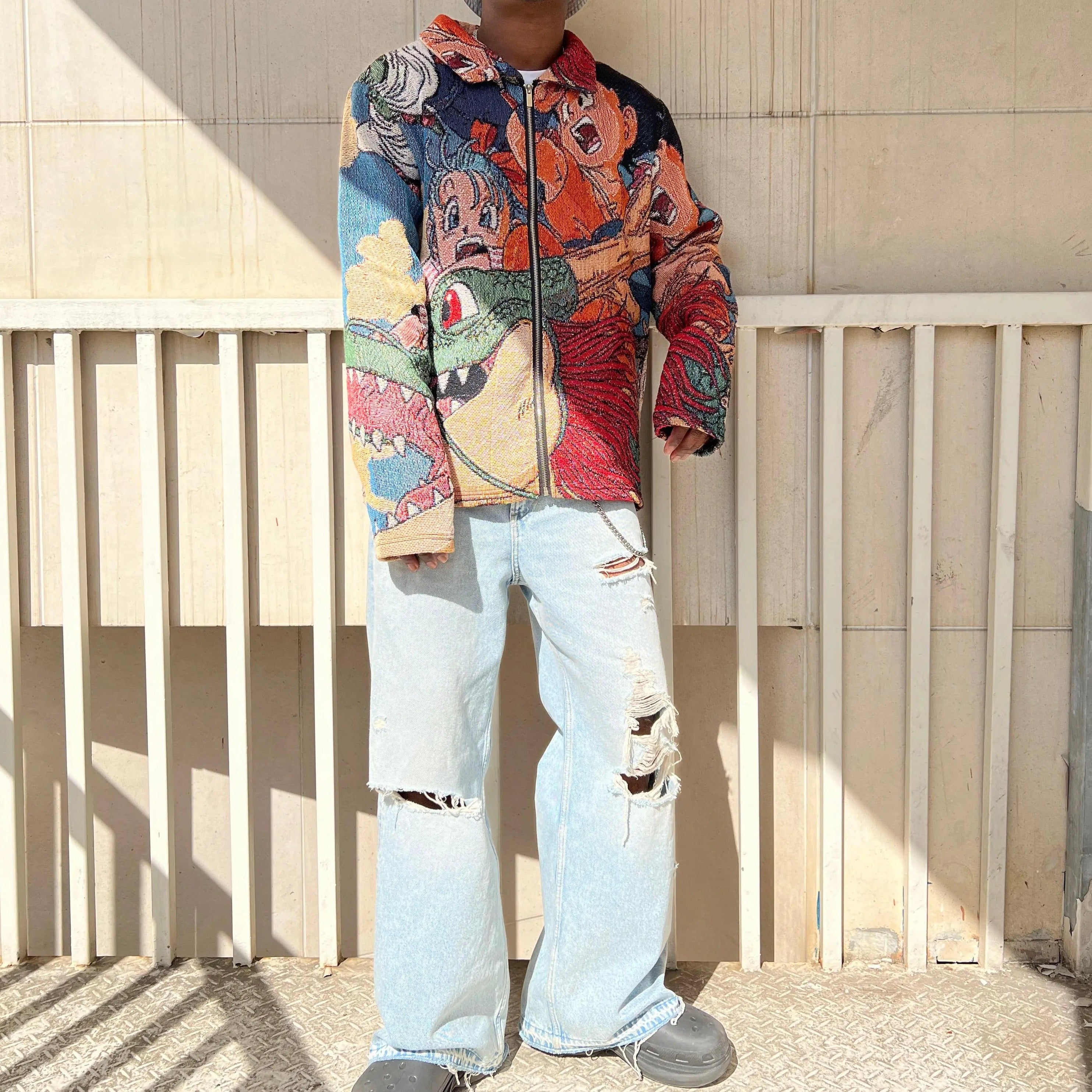 Transcend Dimensions, Warrior Style – Dragon Ball Z Woven Trendy Jacket