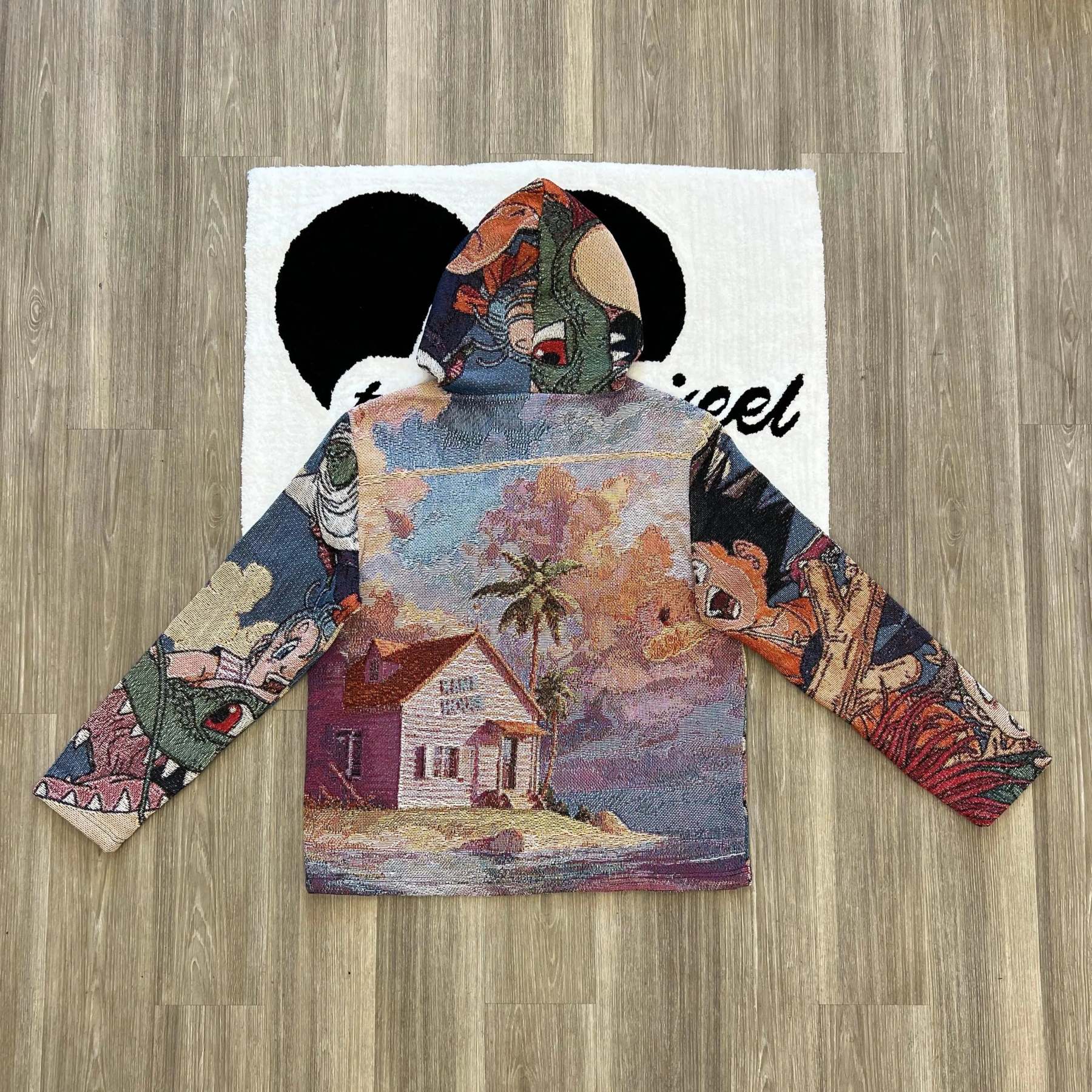 Saiyan Assembly, Power Unleashed – Dragon Ball Z Themed Woven Hoodie