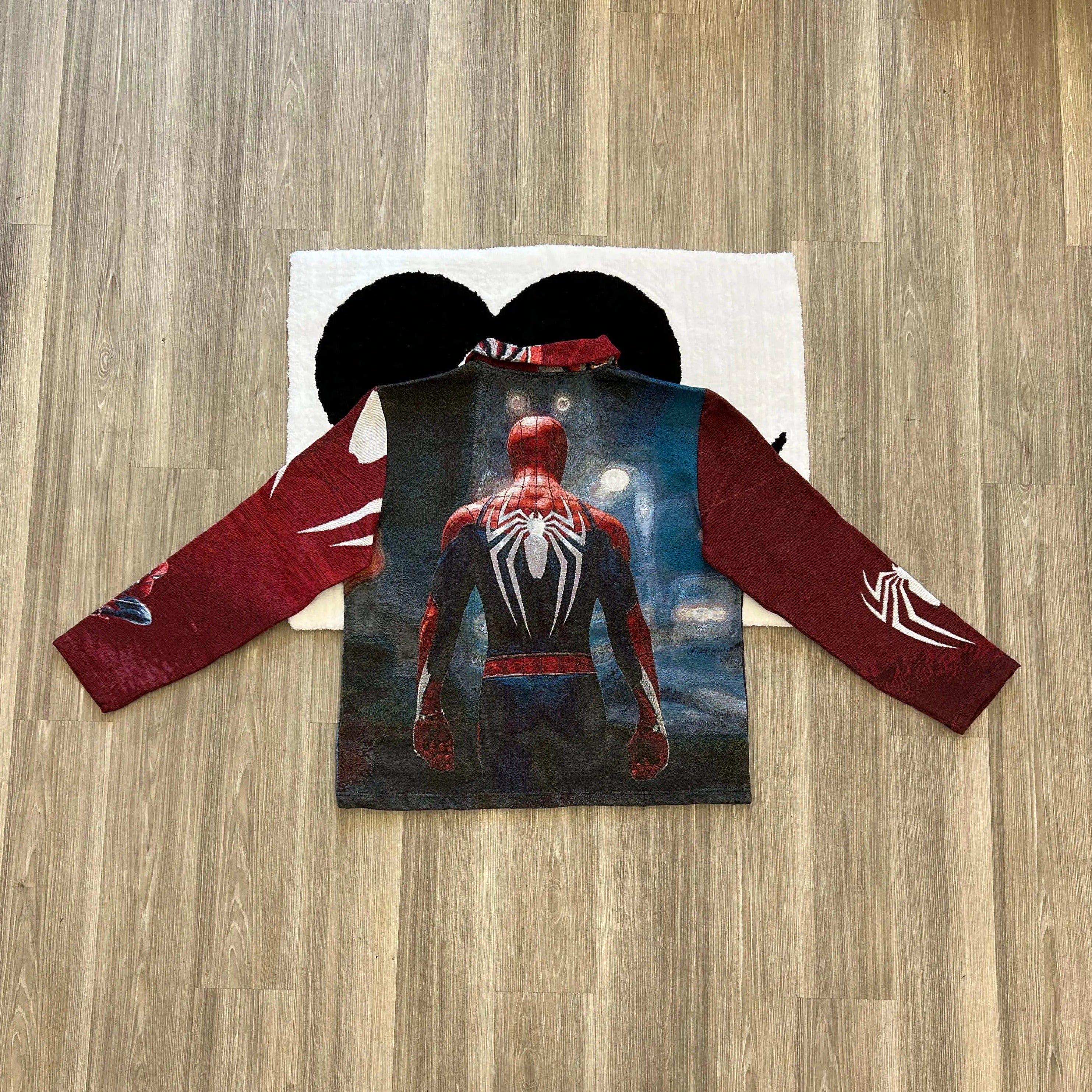 Web-Slinging, Classic Reborn – Spider-Man V2 Red & Blue Woven Jacket